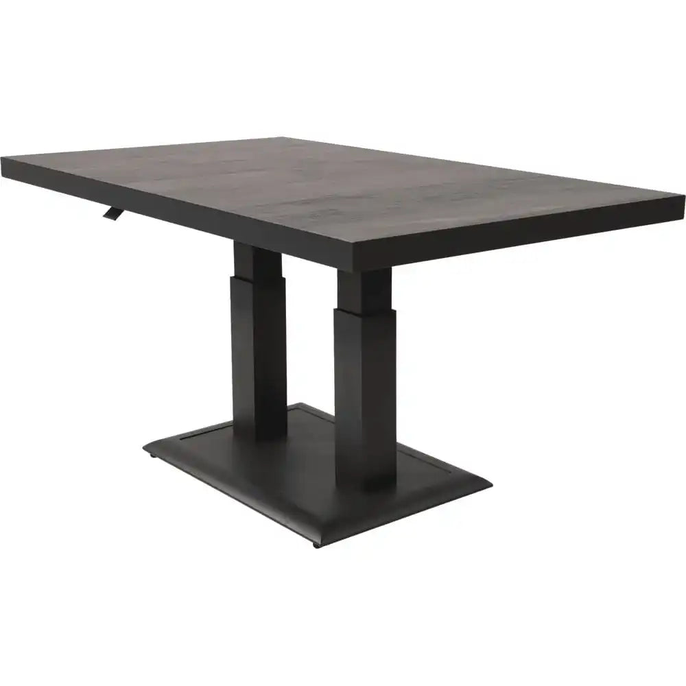 Gartentisch höhe verstellbar Esstisch Loungetisch Negro 140x85x50-72cm - HomeDesign Knaus