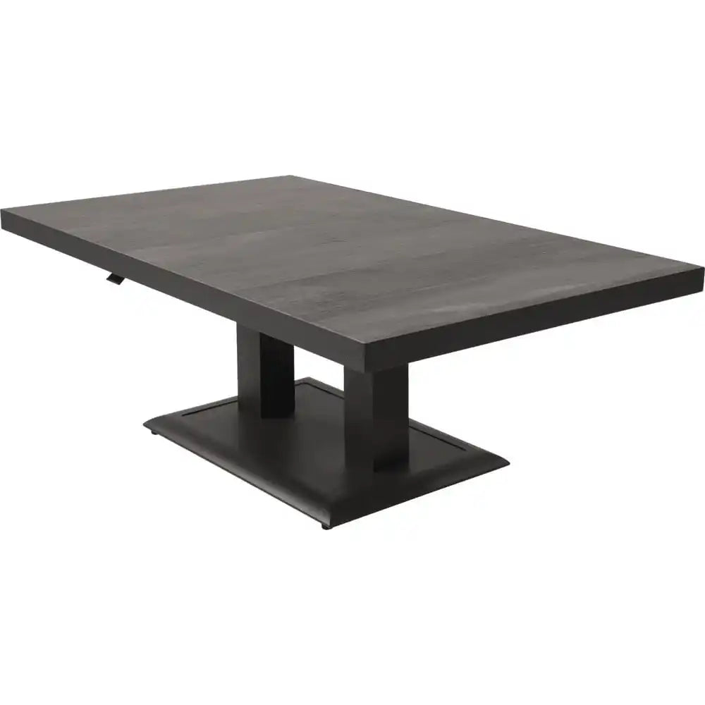 Gartentisch höhe verstellbar Esstisch Loungetisch Negro 140x85x50-72cm - HomeDesign Knaus