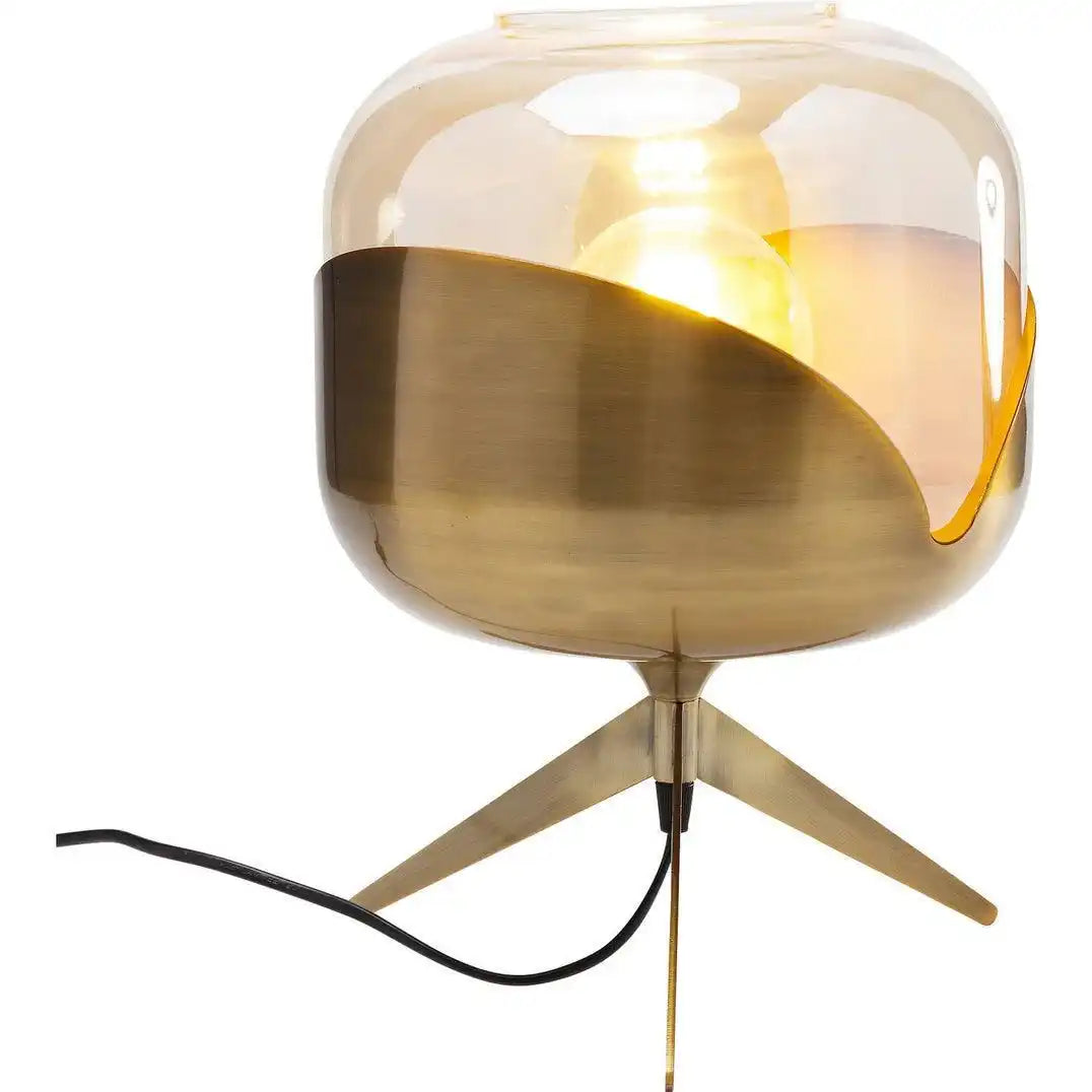 Goblet Stahl Tischleuchte Golden Messing Retro Style 40 Watt - HomeDesign Knaus