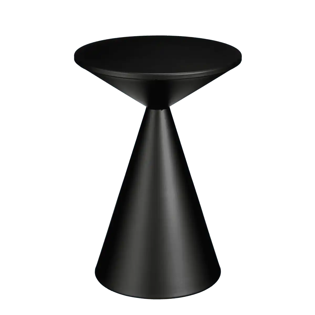 Großzügiger Beistelltisch – H55 x Ø40 cm – Metall – Schwarz - HomeDesign Knaus