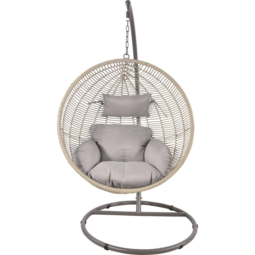 Designer Hängesessel Relaxsessel Circle pulverbeschichtete Stahlgestell - HomeDesign Knaus