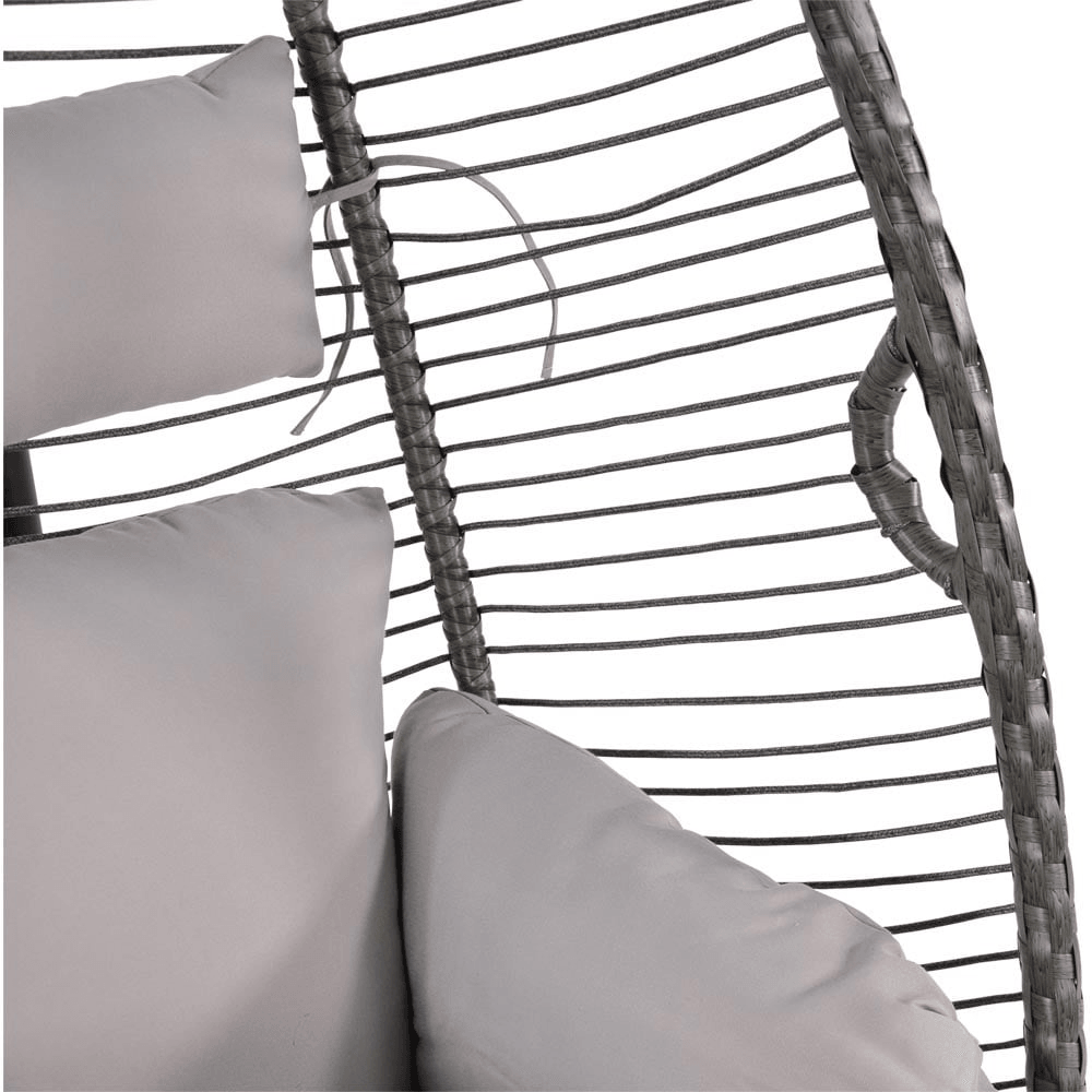 Designer Hängesessel Relaxsessel Rope pulverbeschichtete Stahlgestell - HomeDesign Knaus