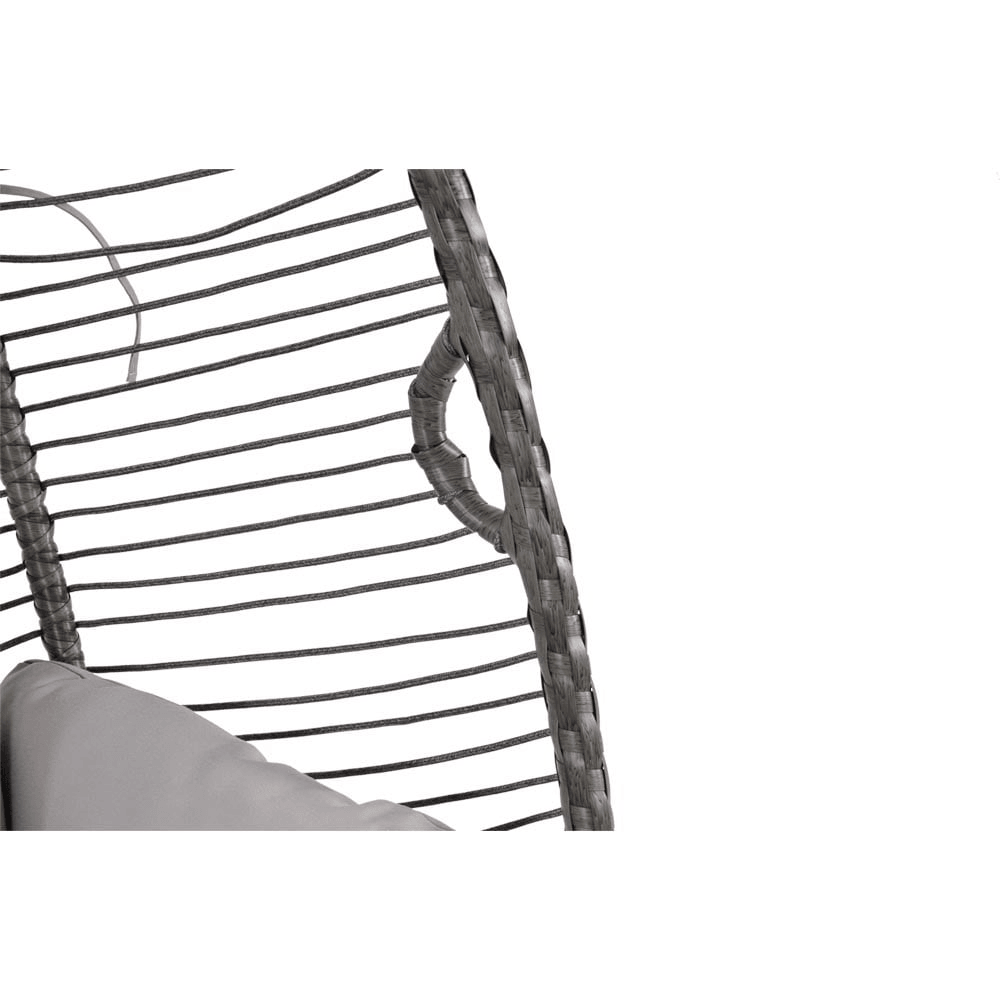 Designer Hängesessel Relaxsessel Rope pulverbeschichtete Stahlgestell - HomeDesign Knaus