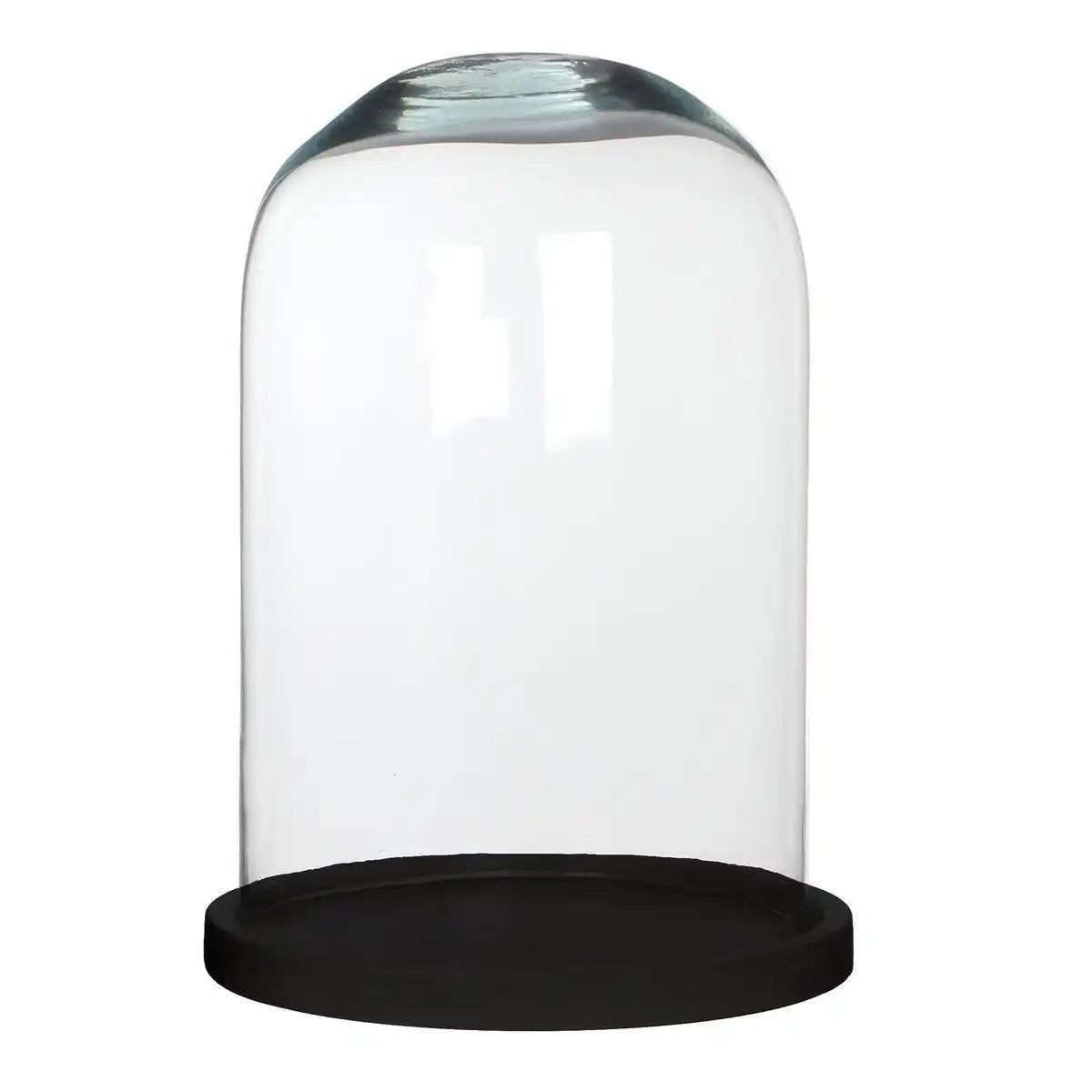 Hella Glasglocke – H30 x Ø21 cm – Transparent, Schwarz - HomeDesign Knaus