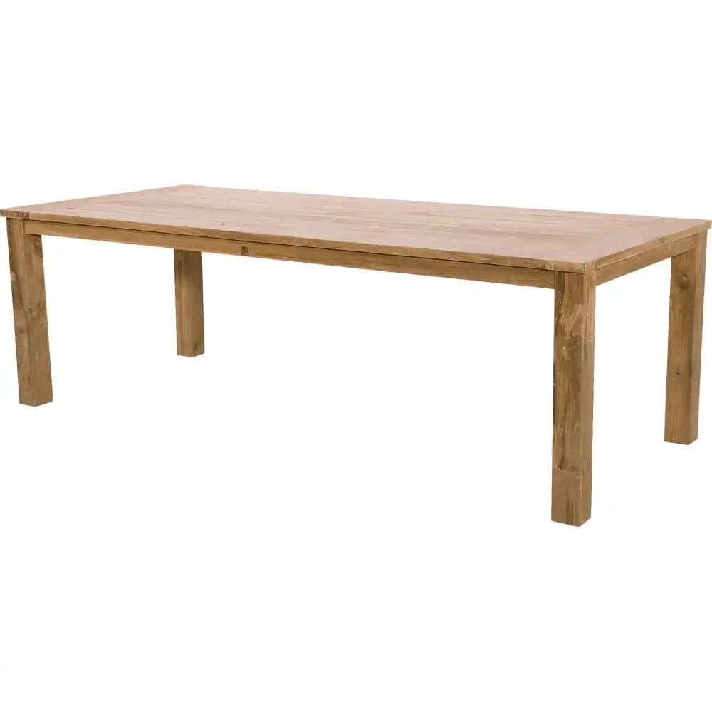 Holz Gartentisch recycled Teakholz Gartenmöbel Esstisch 240x100 - HomeDesign Knaus