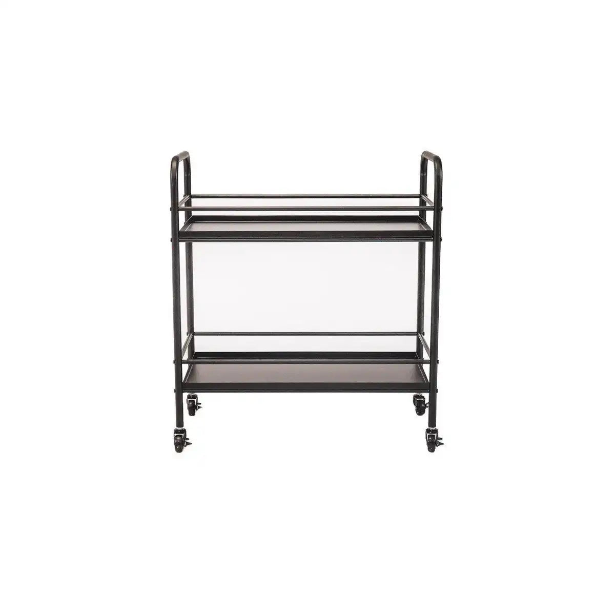 Housevitamin Servierwagen aus Metall – Schwarz – 60 x 30 x 66,5 cm - HomeDesign Knaus