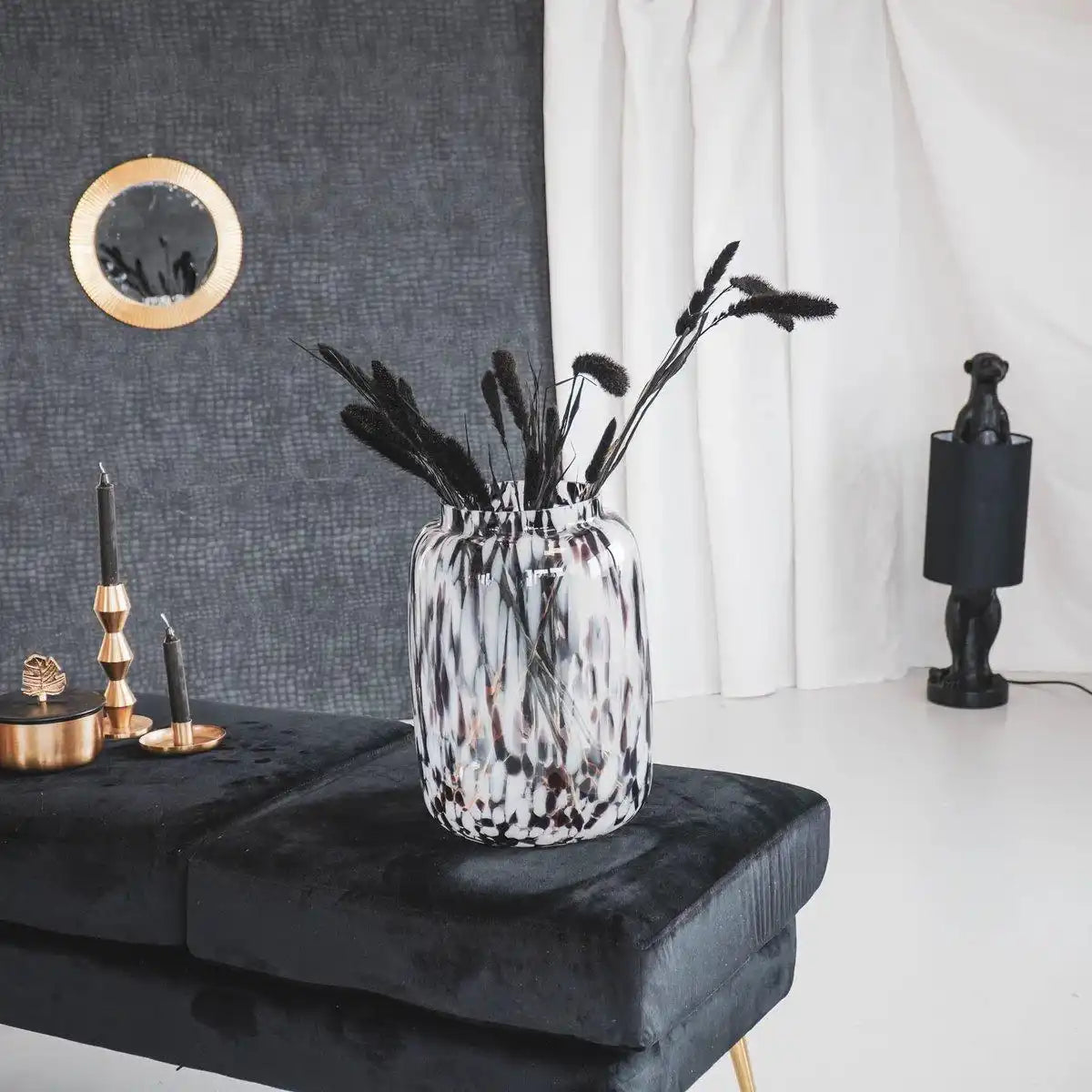 Housevitamin Vase - Punkte - 25x25x35cm - HomeDesign Knaus