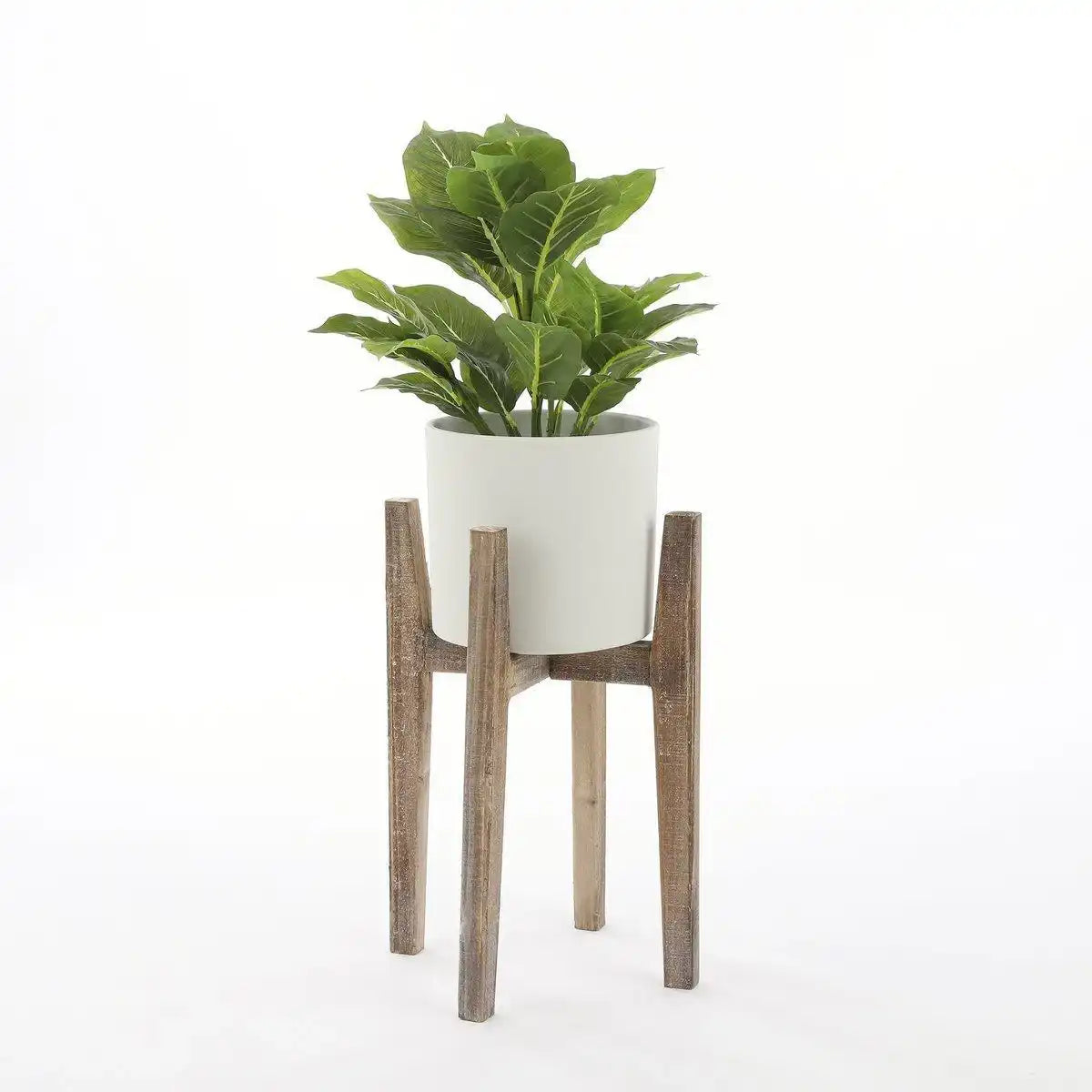 Immergrüne Kunstpflanze im Blumentopf Stan – H49 x Ø40 cm – Grün - HomeDesign Knaus