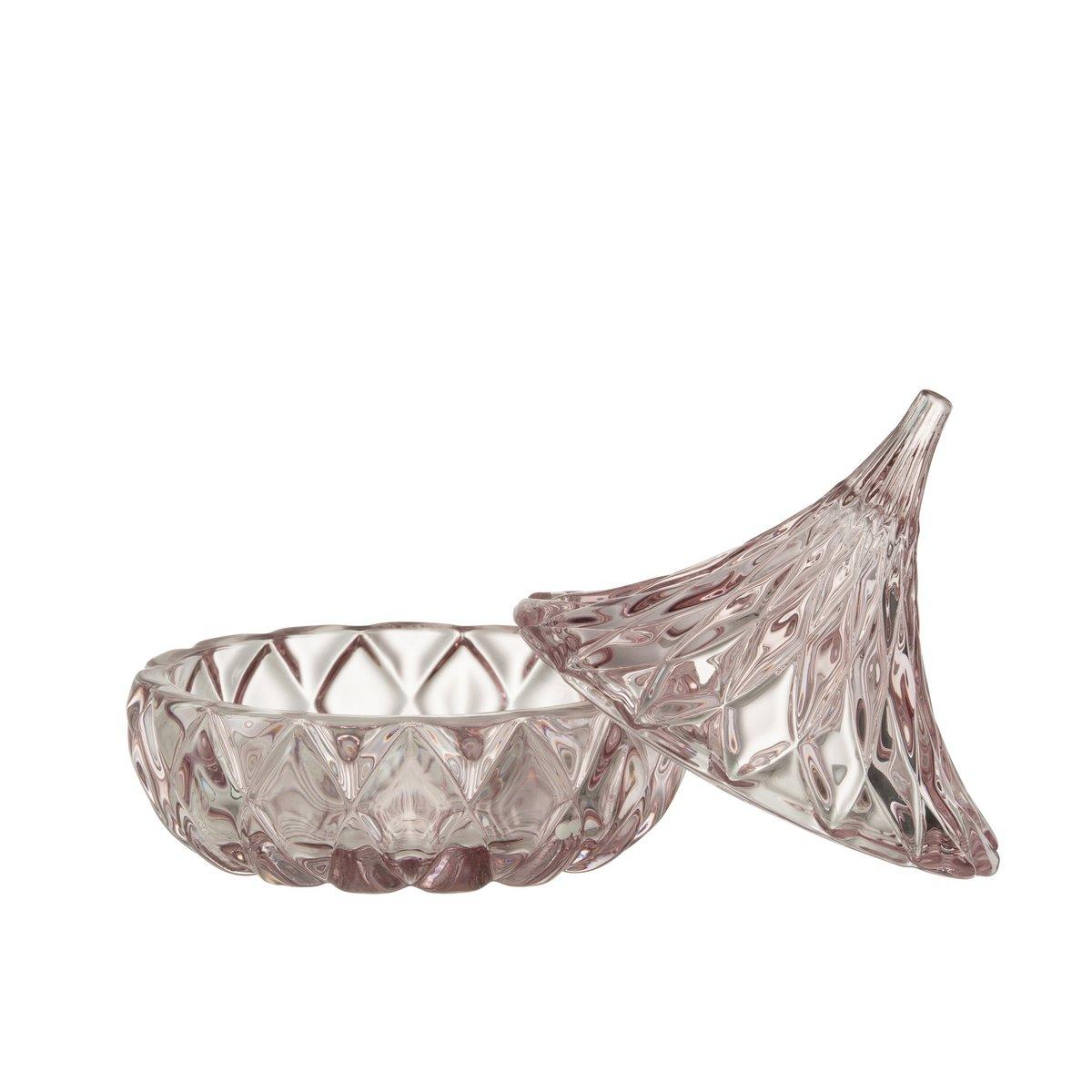 J-Line Glas Spitzschliffglas Rosa - HomeDesign Knaus