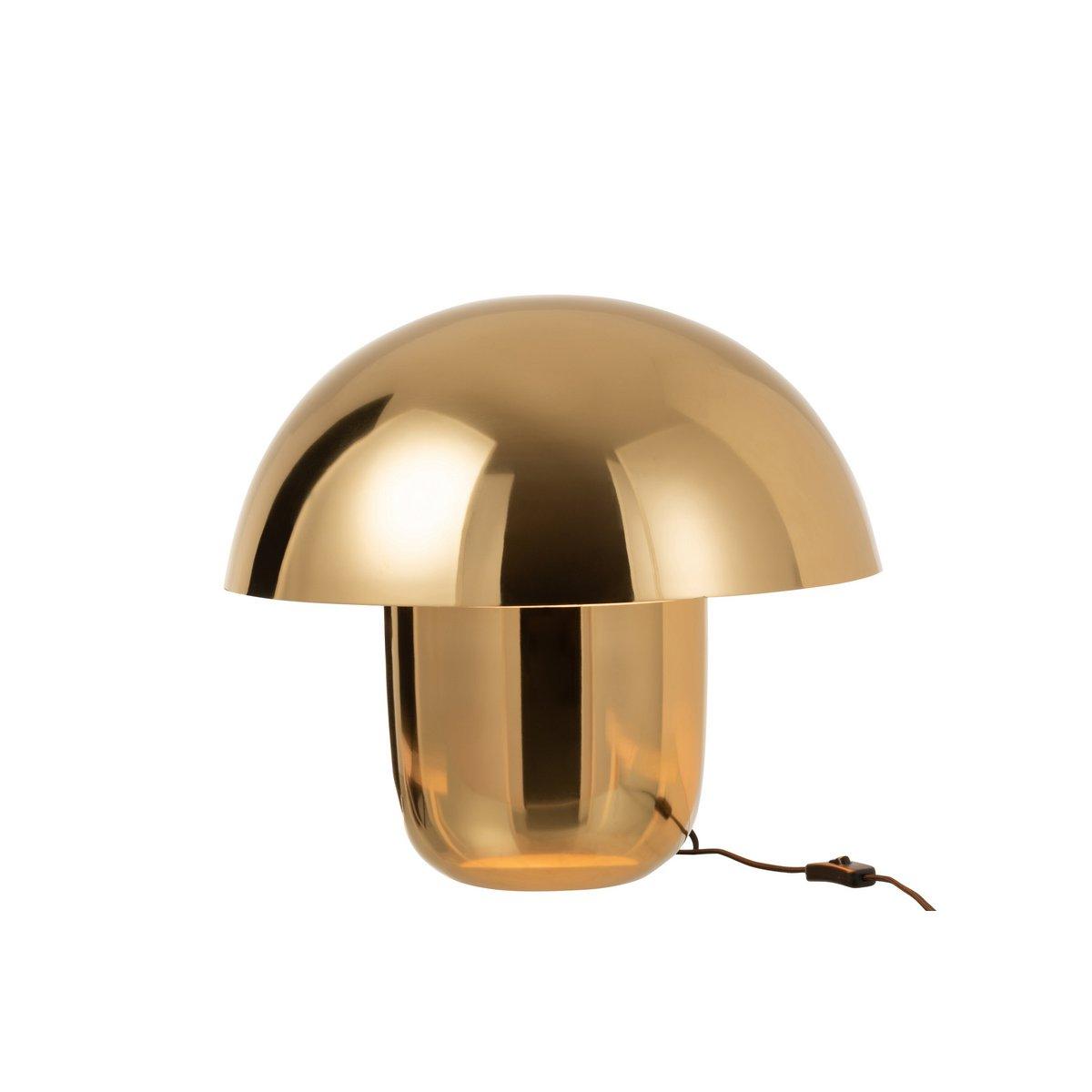 J-Line Lampe Pilz Eisen Gold Groß - HomeDesign Knaus