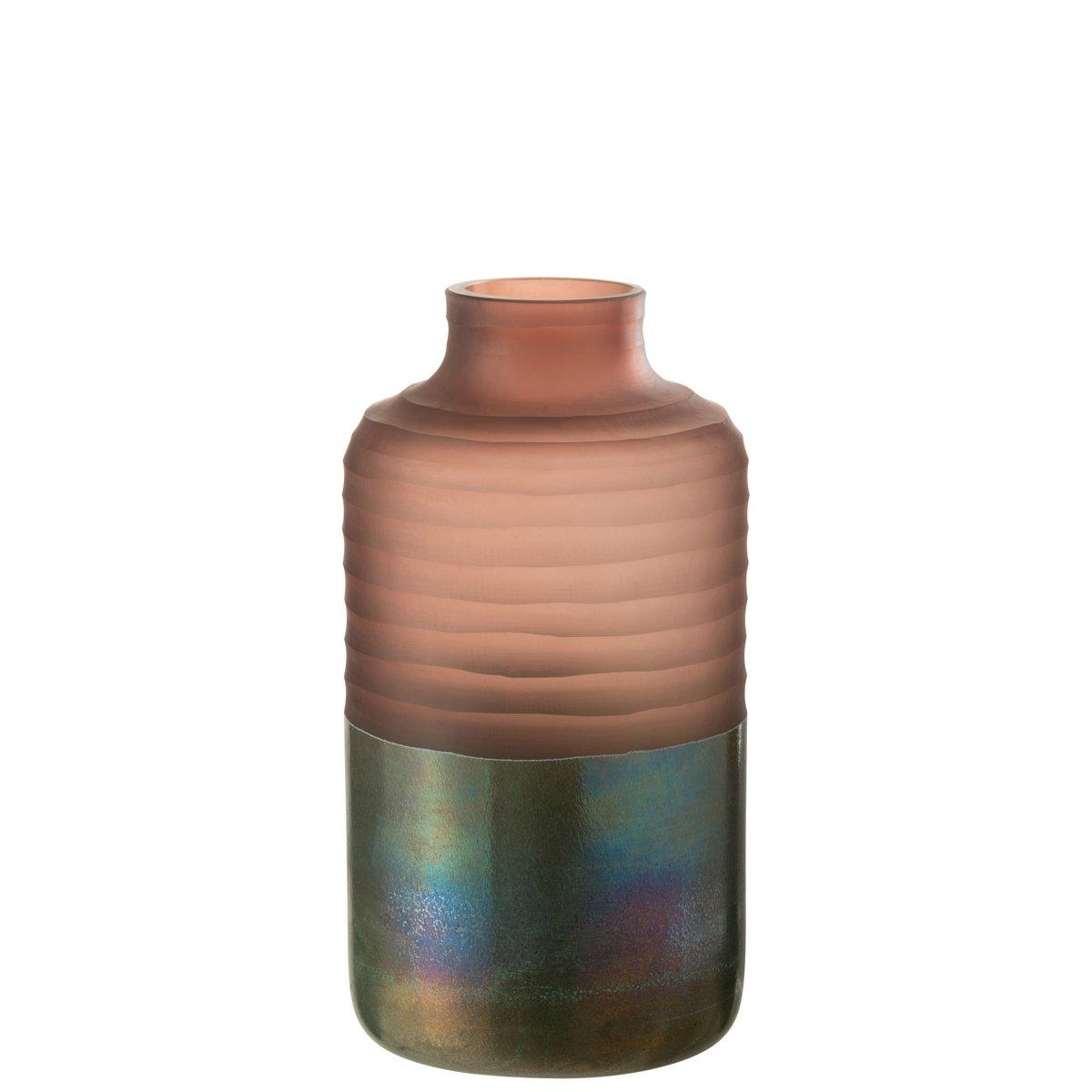 J-Line Vase Matt/Glänzendes Glas Pink Medium – 32,00 cm hoch - HomeDesign Knaus