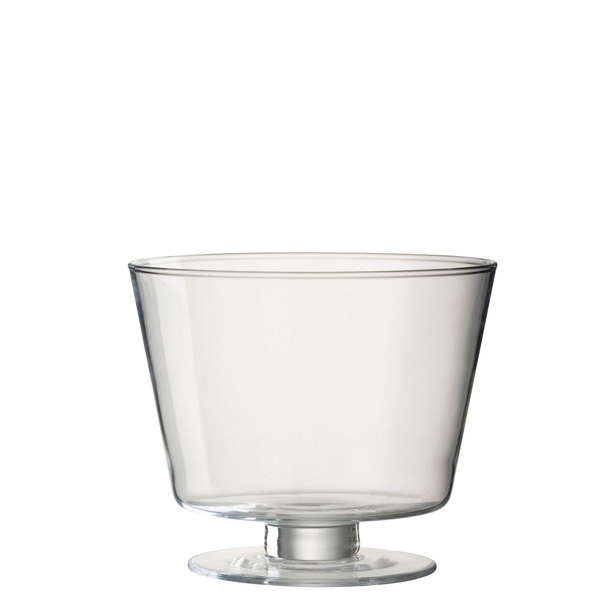 J-Line Vase Olivia Transparentes Glas - 16,00 cm hoch - HomeDesign Knaus