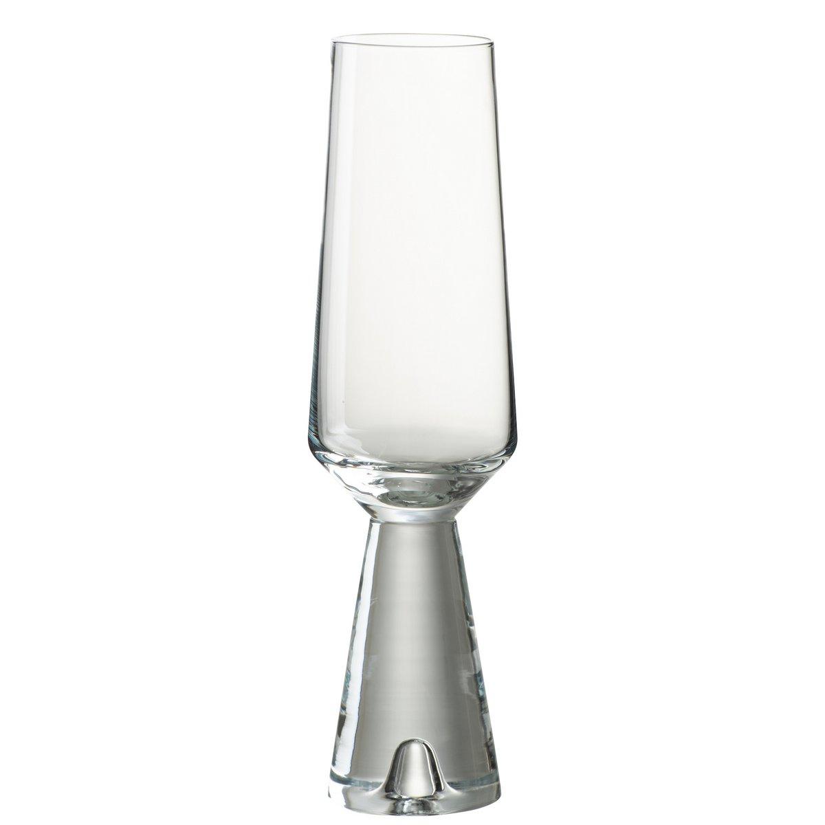J-Line Walker Champagnerglas - Glas - transparent - 4x - HomeDesign Knaus