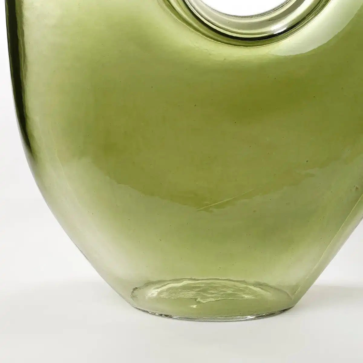 Jay Vase – L18 x B7,5 x H22,5 cm – Glas – Hellgrün - HomeDesign Knaus