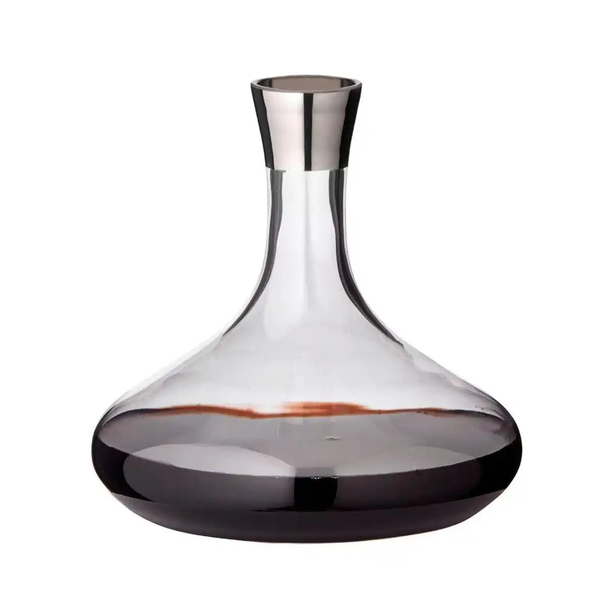 Karaffe Edward mundgeblasenes Kristallglas mit Platinrand 1,6L - HomeDesign Knaus