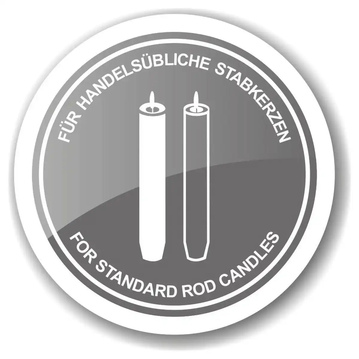 Kerzenleuchter Lincoln für Stabkerze edel versilbert 15 cm - HomeDesign Knaus