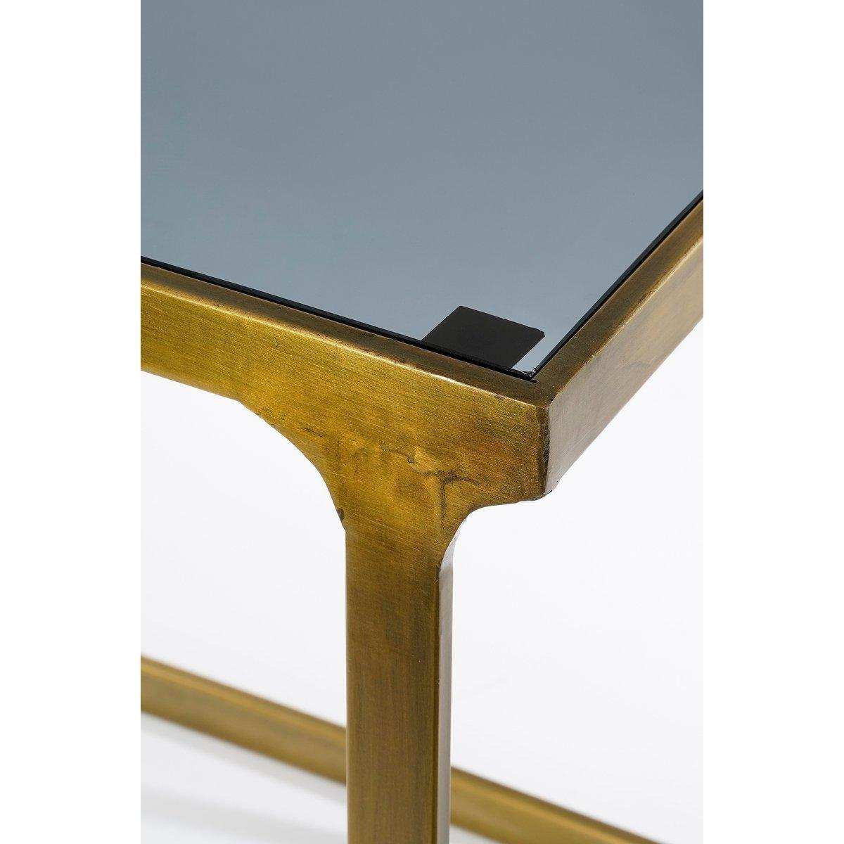 Kevin Beistelltisch – 2er-Set – L48 x B37 x H52 cm – Metall – Gold - HomeDesign Knaus