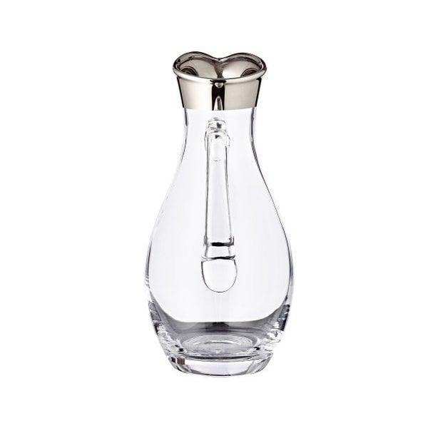 Krug Johnny, mundgeblasenes Kristallglas mit Platinrand, Höhe 1,8 Liter - HomeDesign Knaus