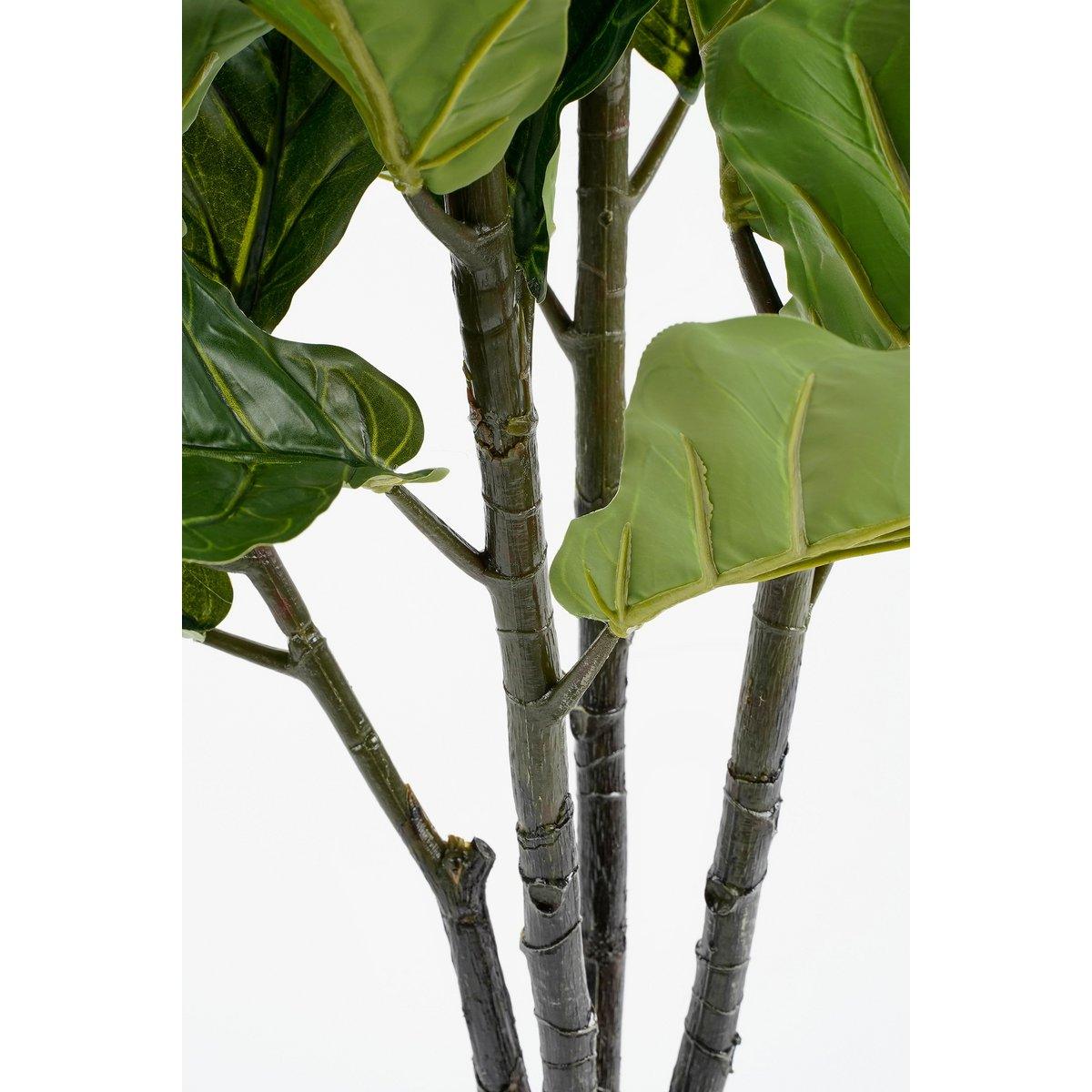 Künstliche Pflanze Ficus Lyrata – H150 x Ø80 cm – Grün - HomeDesign Knaus