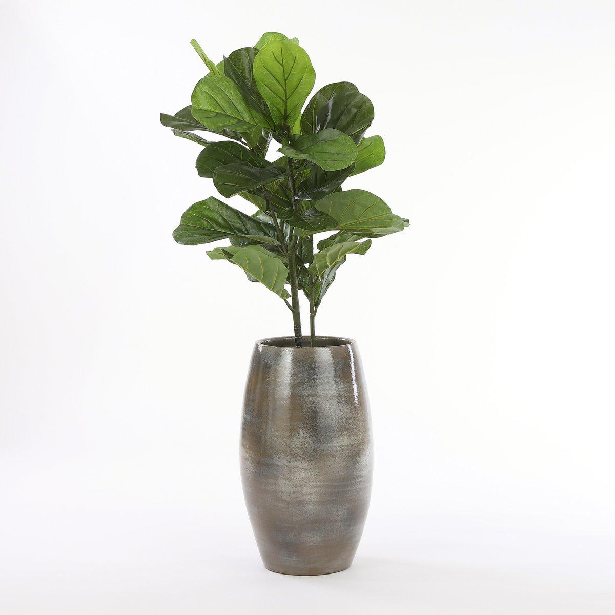 Künstliche Pflanze Ficus Lyrata – H75 x Ø60 cm – Grün - HomeDesign Knaus