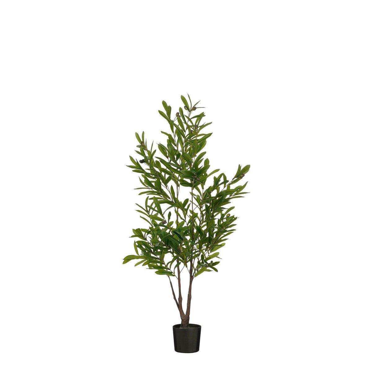 Künstliche Pflanze Olivenbaum im Topf – H120 x Ø70 cm – Grün - HomeDesign Knaus