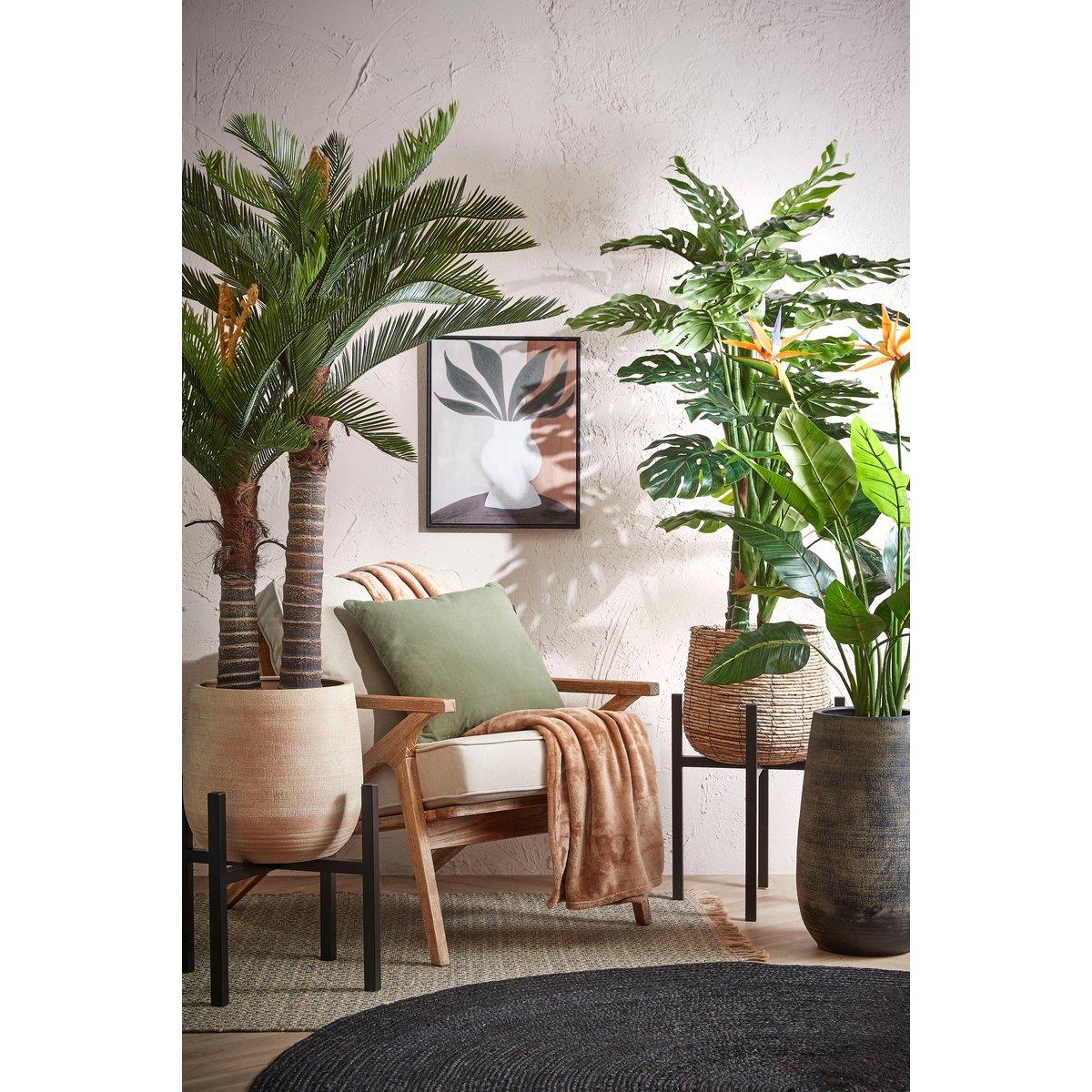 Künstliche Strelitzia-Pflanze – H110 x Ø60 cm – Grün - HomeDesign Knaus