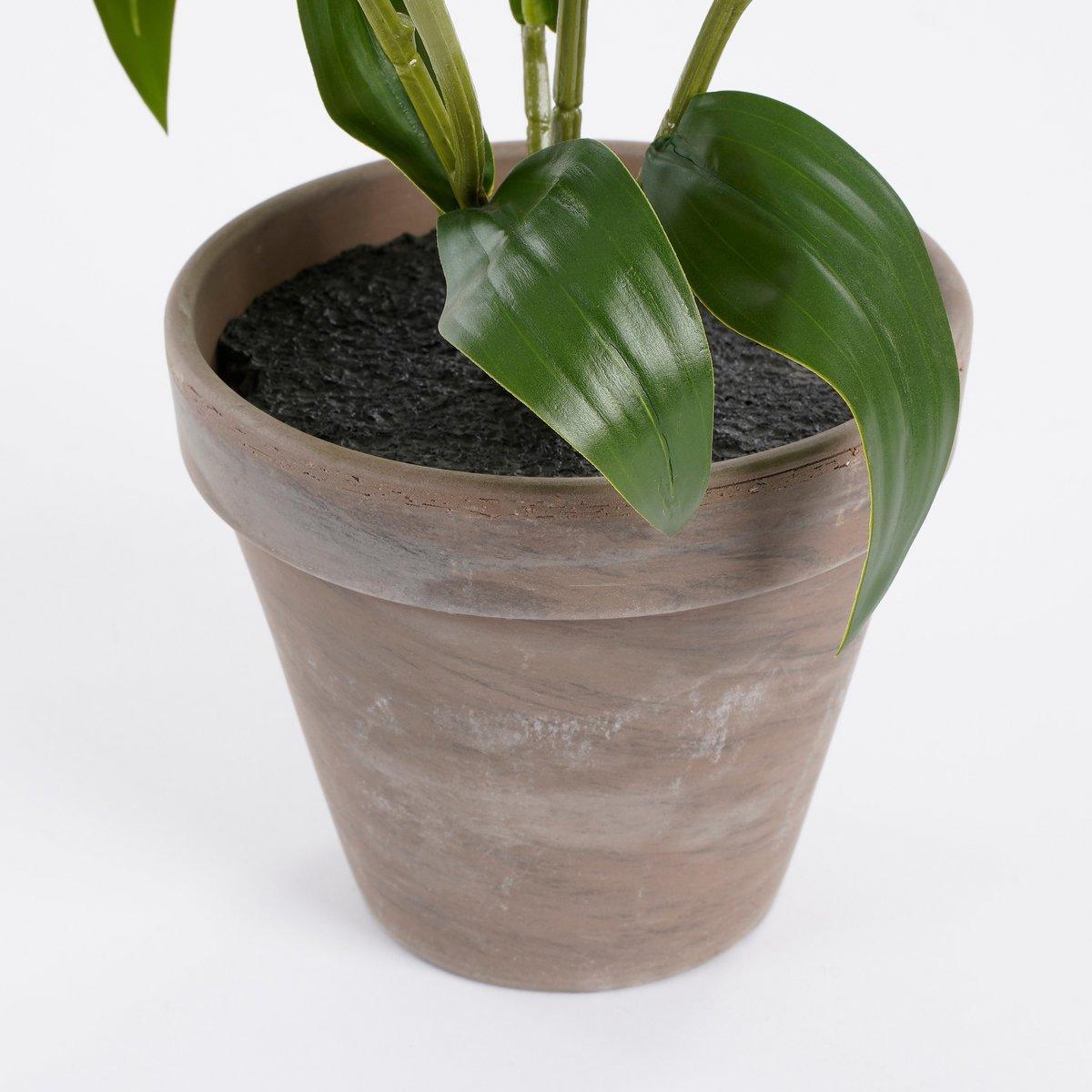 Künstliche Tigerlilie im Blumentopf Stan – H47 x Ø45 cm – Weiß - HomeDesign Knaus