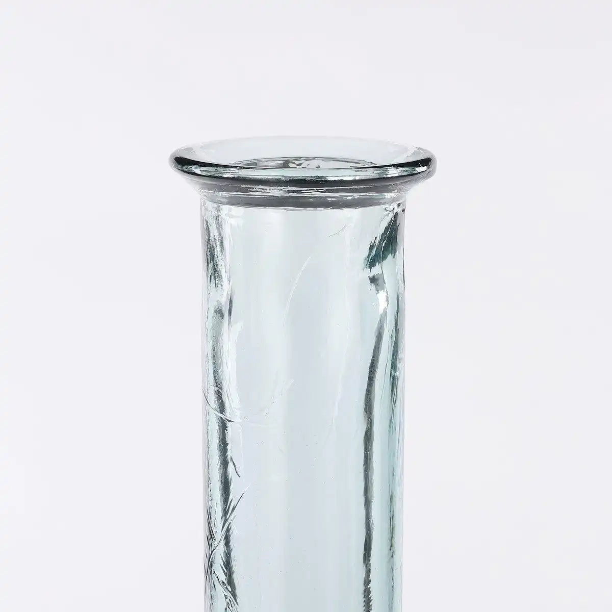 Kyara Flaschenvase – H100 x Ø20 cm – recyceltes Glas – transparent - HomeDesign Knaus