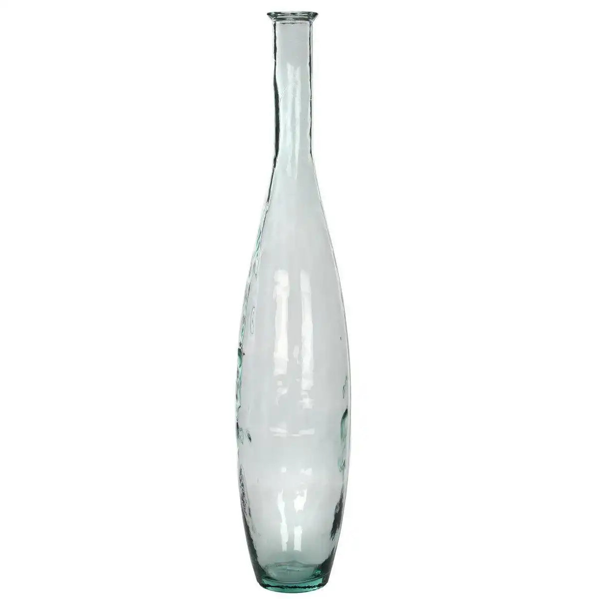 Kyara Flaschenvase – H100 x Ø20 cm – recyceltes Glas – transparent - HomeDesign Knaus