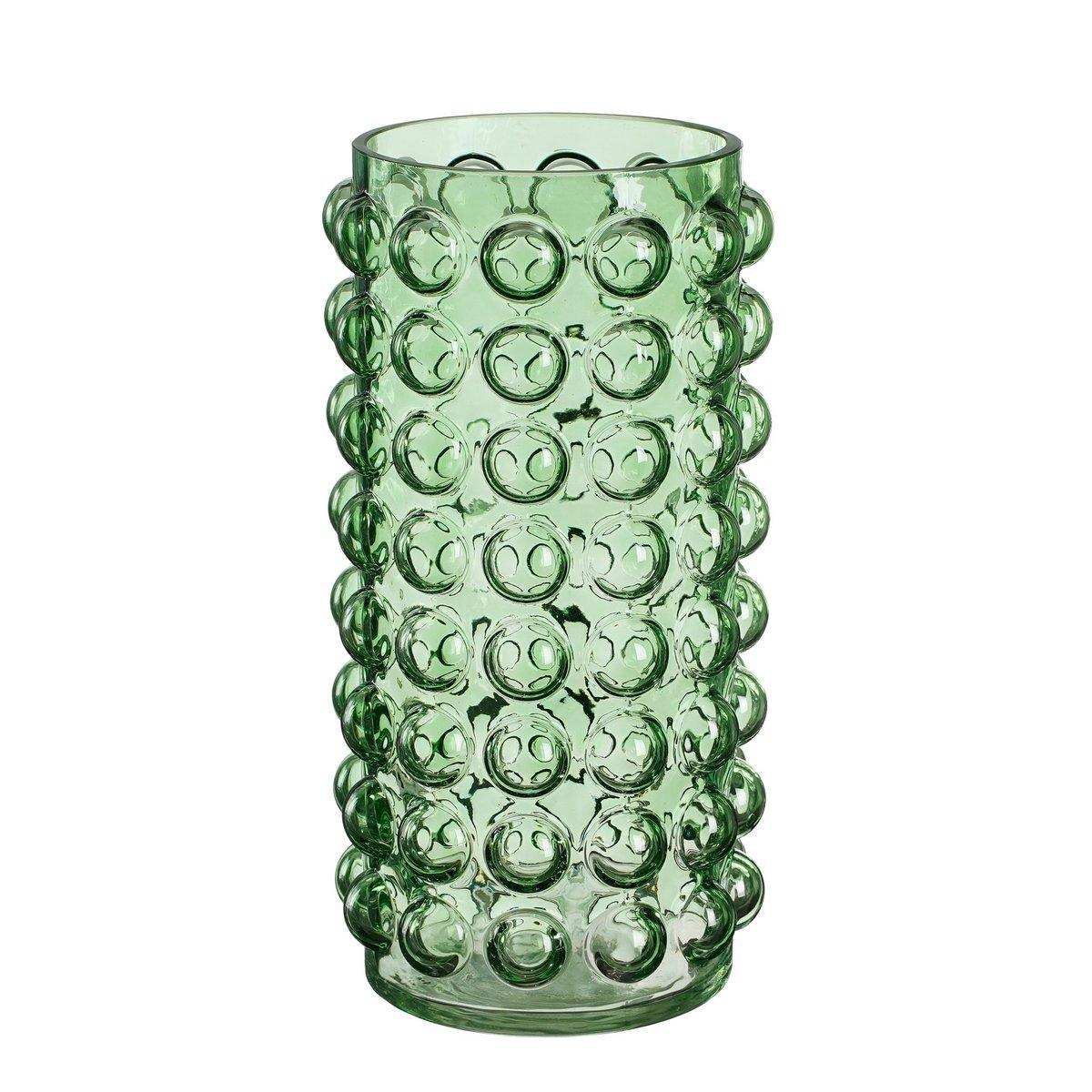 Lausanne Vase - H25 x Ø12 cm - Glas - Grün - HomeDesign Knaus