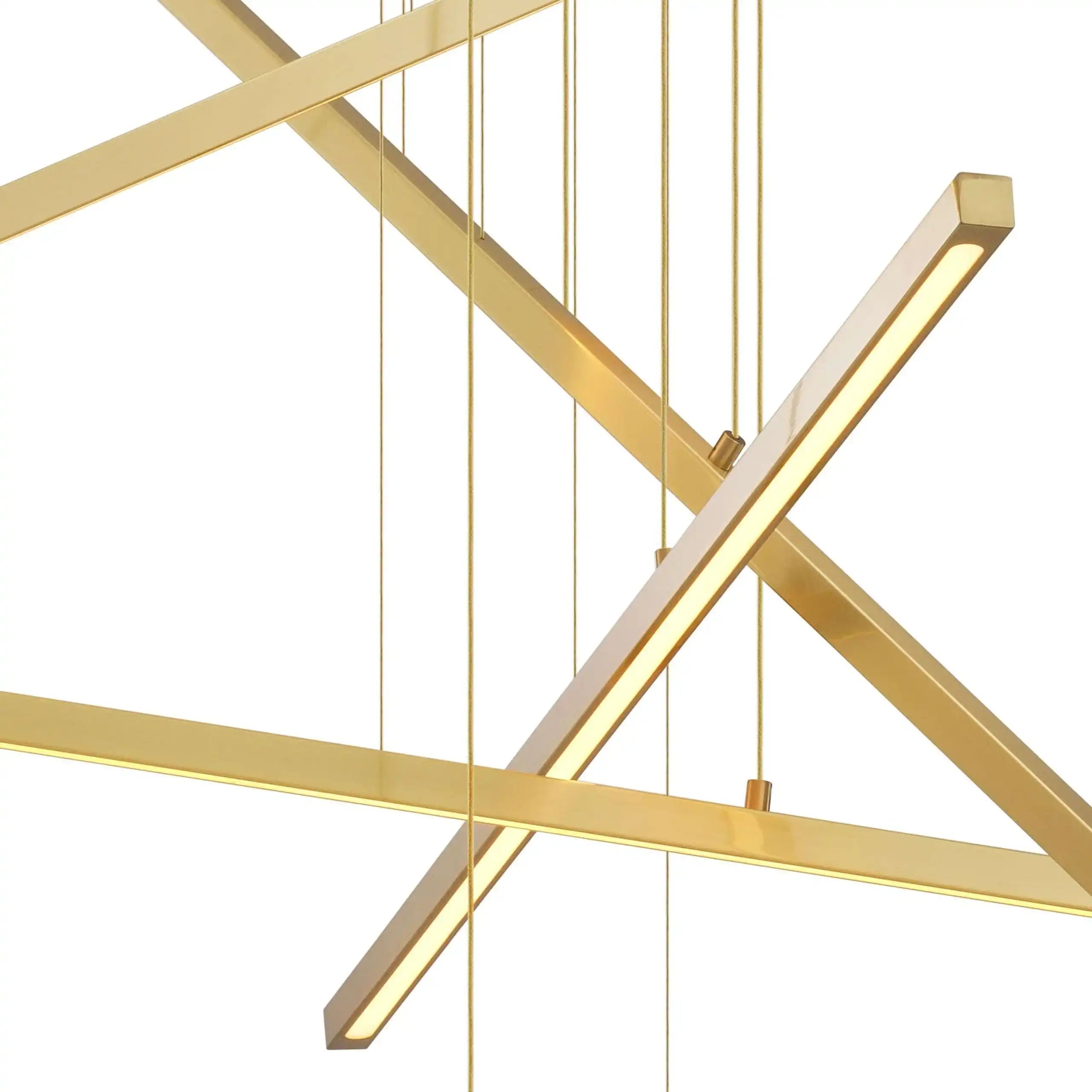 LED Kimpton Kronleuchter Hängelampe Antikes Messingfinish Gold - HomeDesign Knaus