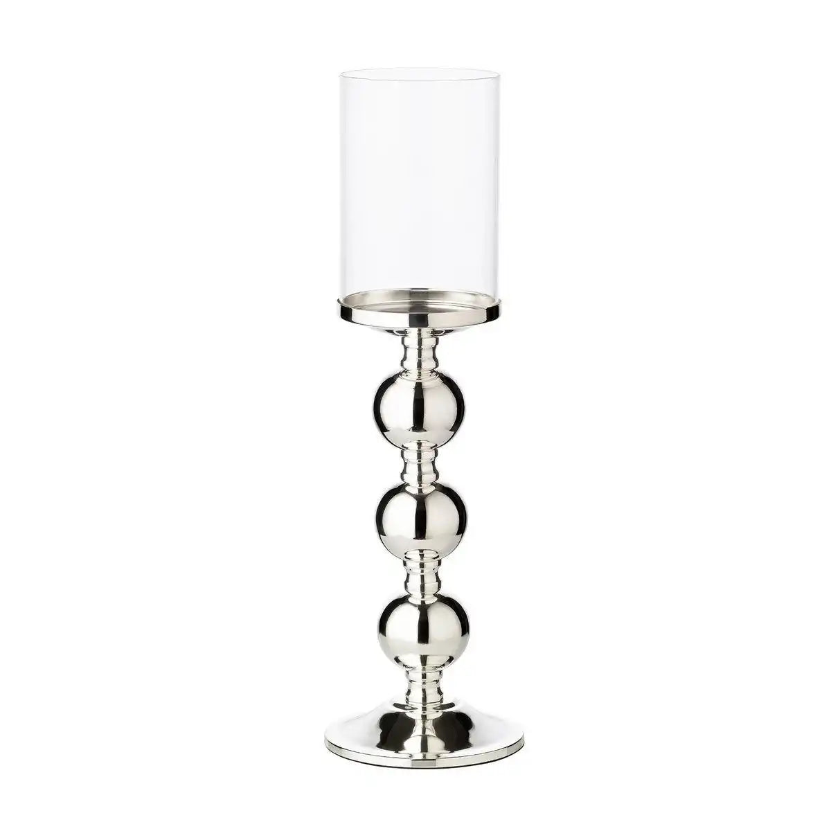 Leuchter Kerzenleuchter Bamboo, edel versilbert, anlaufgeschützt 43 cm - HomeDesign Knaus