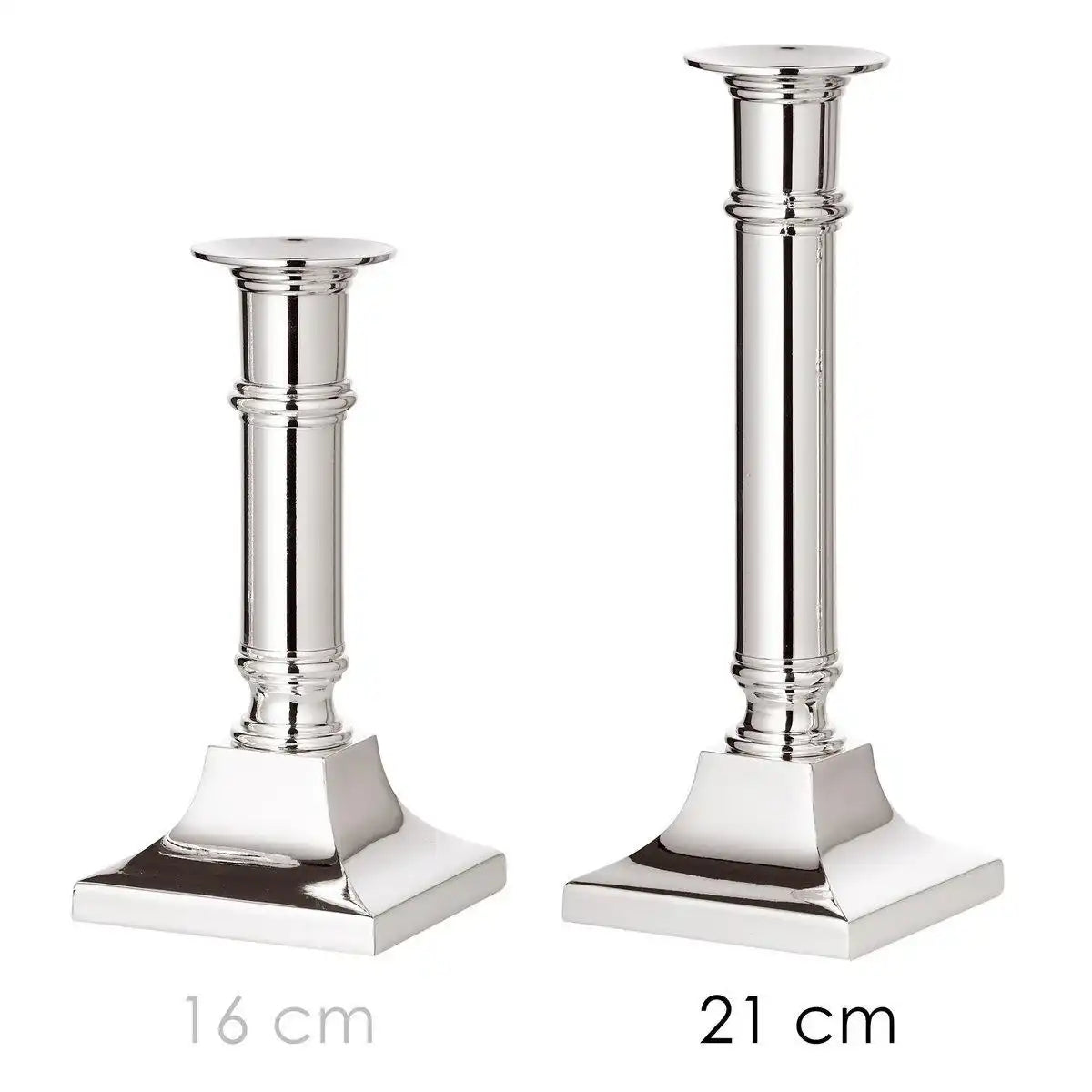 Leuchter Kerzenleuchter Kent, edel versilbert, anlaufgeschützt 21 cm - HomeDesign Knaus