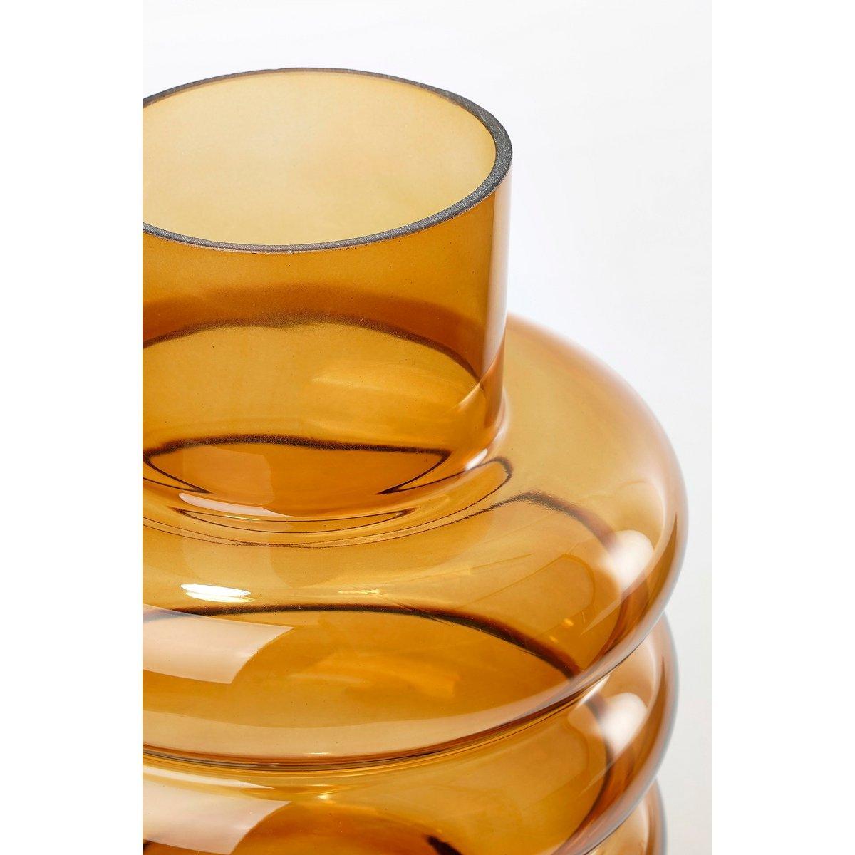 Lino Vase - H23 x Ø18 cm - Glas - Braun - HomeDesign Knaus