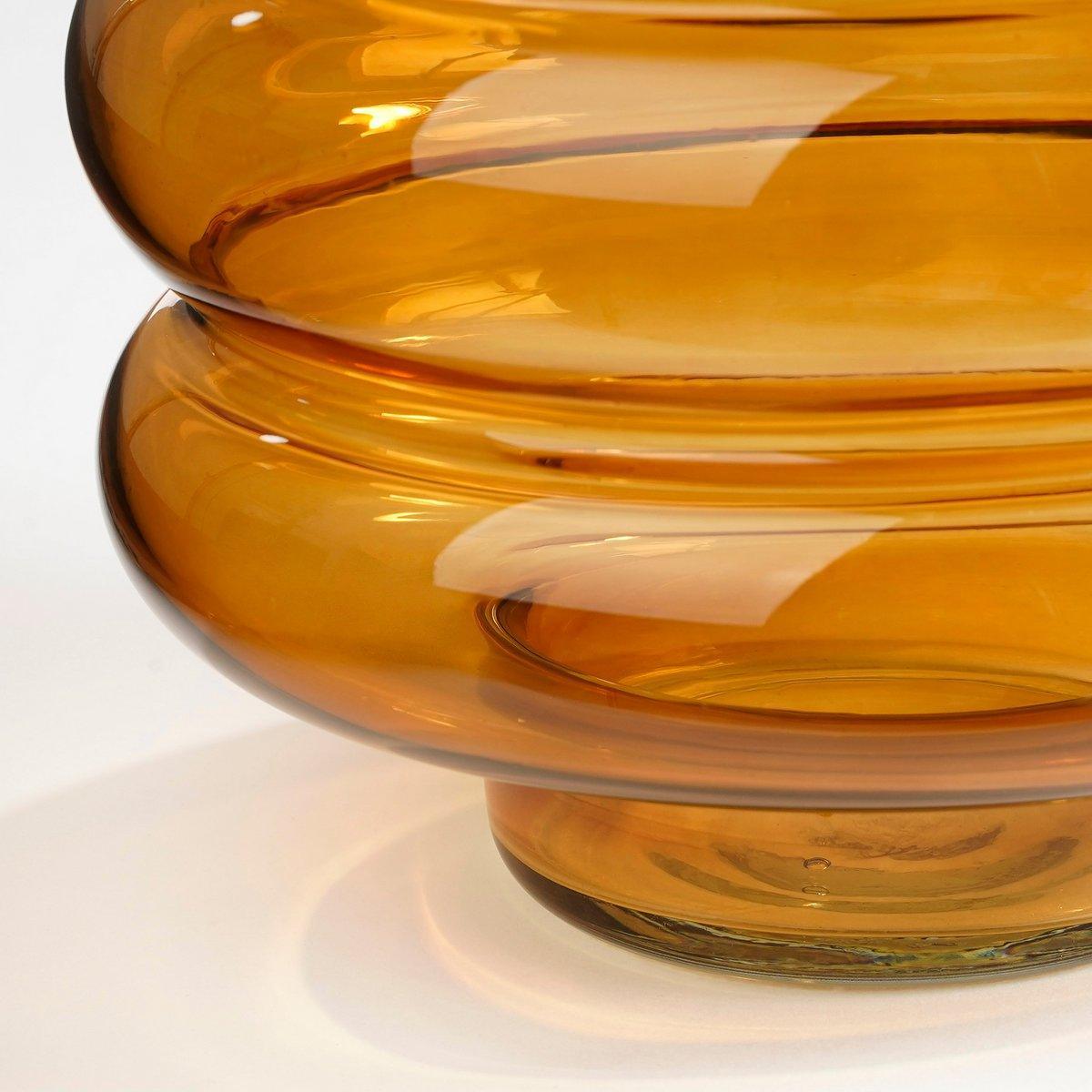 Lino Vase - H23 x Ø18 cm - Glas - Braun - HomeDesign Knaus