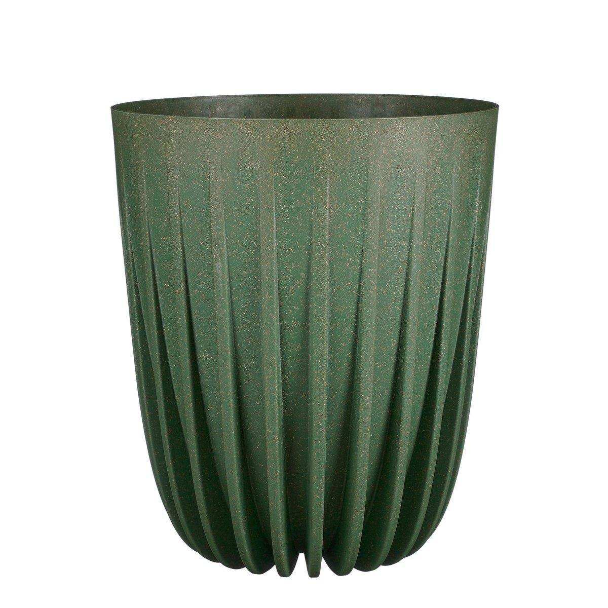 Lungo Blumentopf – H36 x Ø30 cm – Polypropylen – FSC Mix – Grün - HomeDesign Knaus
