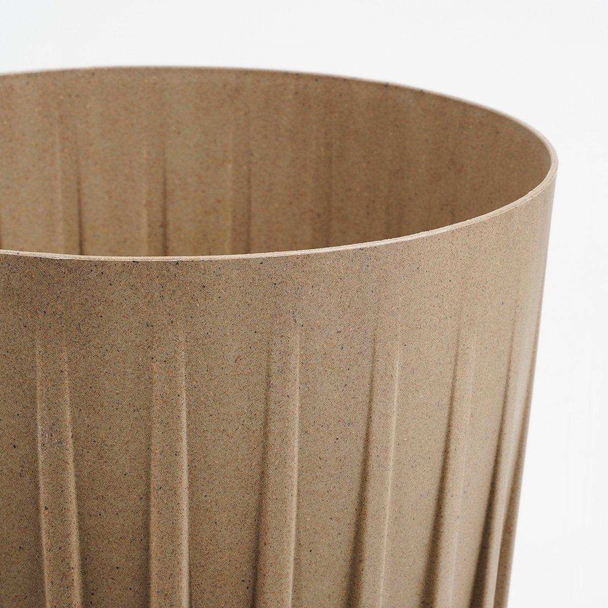 Lungo Blumentopf – H36 x Ø30 cm – Polypropylen – FSC Mix – Taupe - HomeDesign Knaus