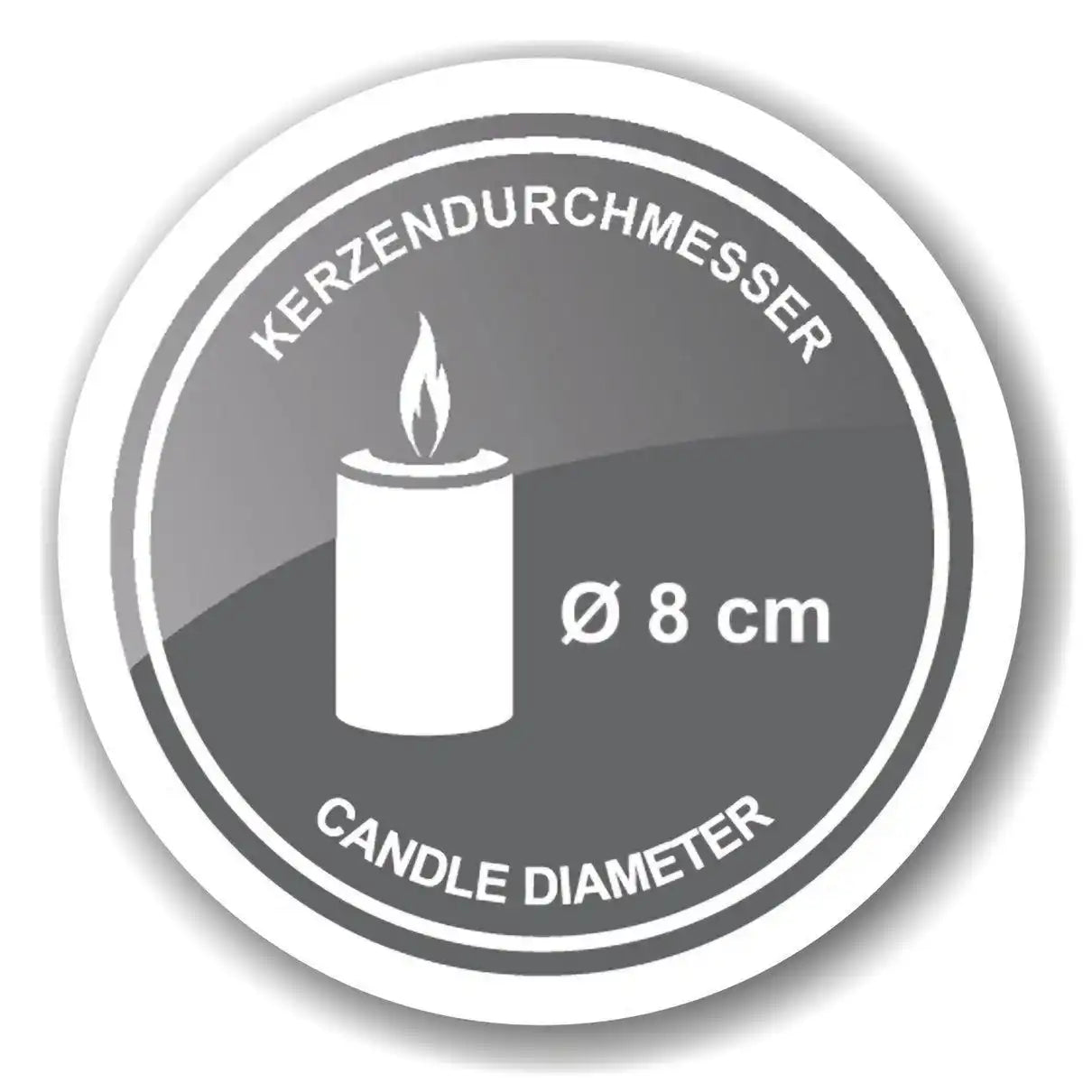 Luxus Adventskranz Chrom Alva Ø 33 cm - HomeDesign Knaus