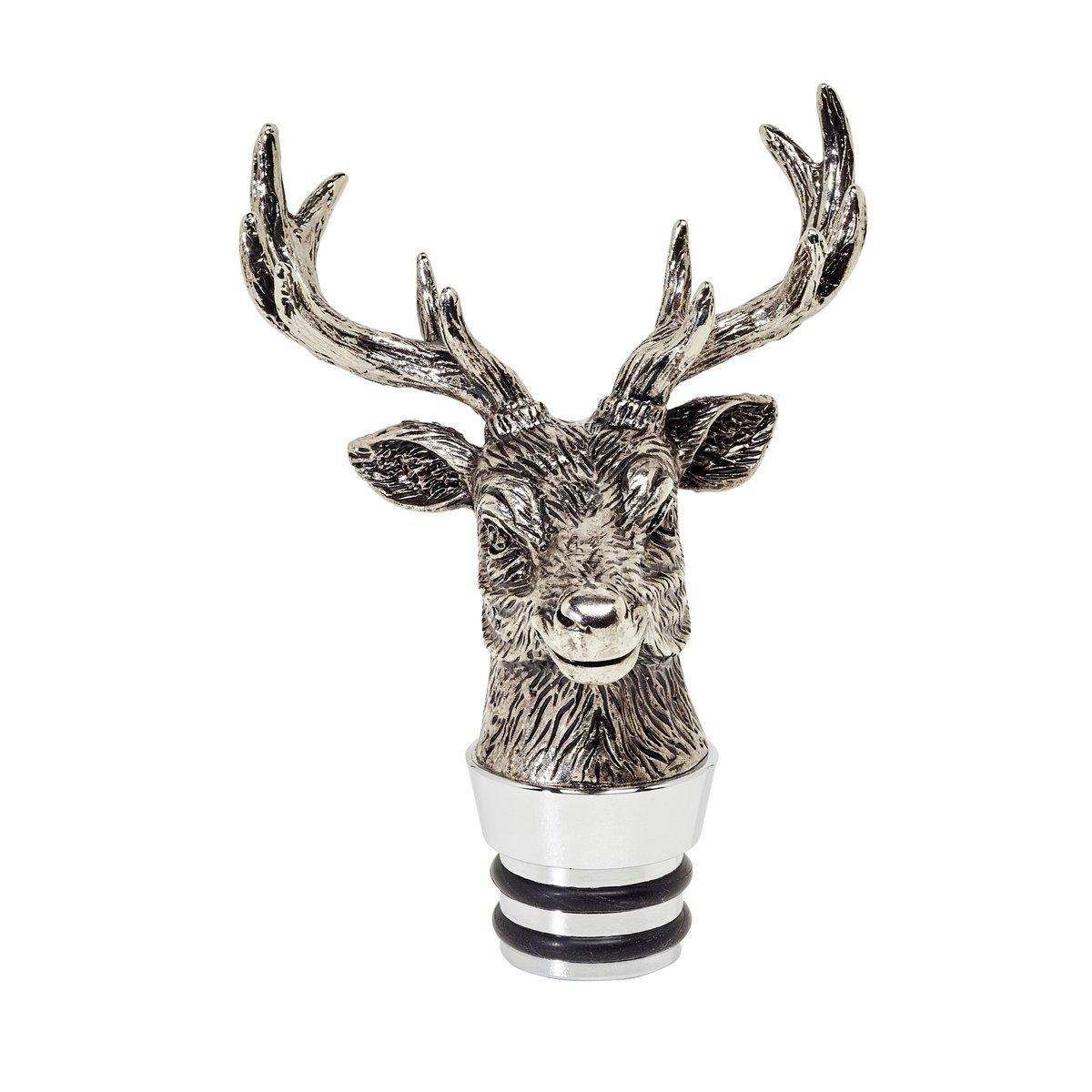 Luxus Glas Karaffe Hirsch Weinkaraffe H 28cm - HomeDesign Knaus