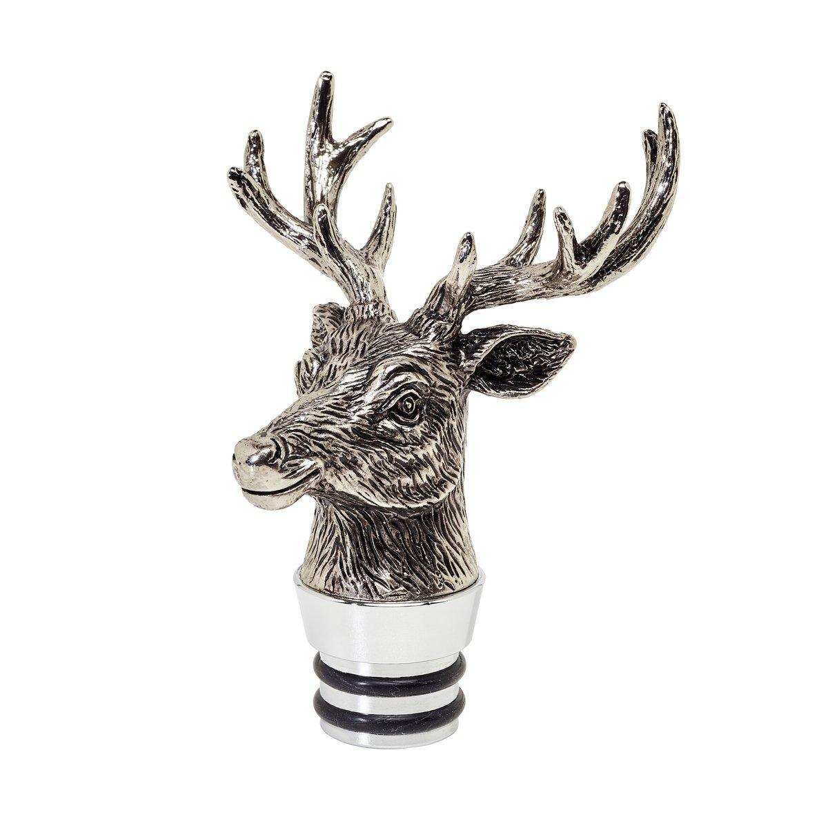 Luxus Glas Karaffe Hirsch Weinkaraffe H 28cm - HomeDesign Knaus