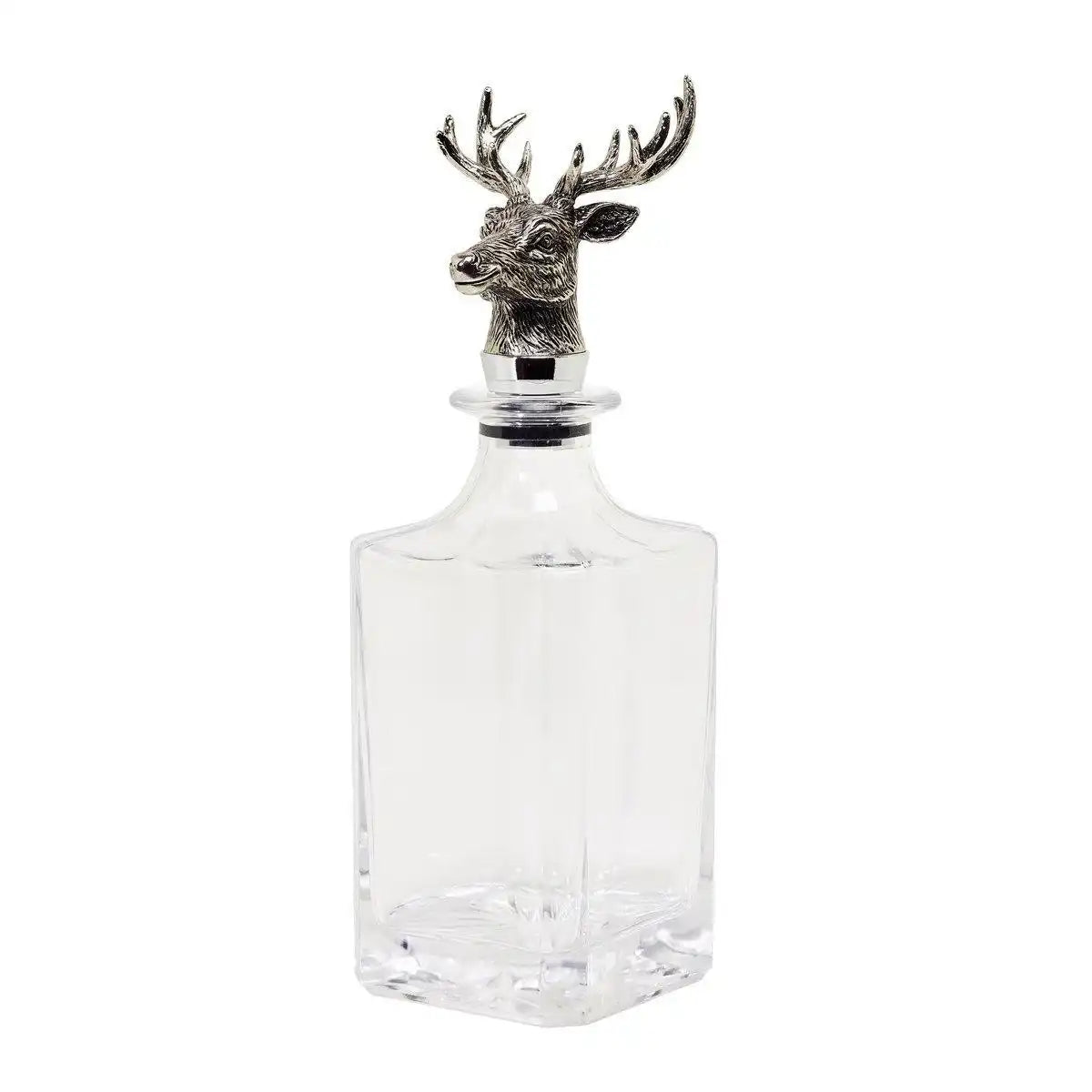 Luxus Glas Karaffe Hirsch Weinkaraffe H 28cm - HomeDesign Knaus