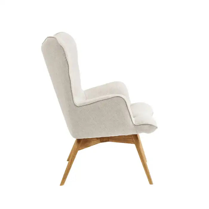 Luxus Sessel Vicky Ecru Relaxsessel Polstersessel Eiche - HomeDesign Knaus