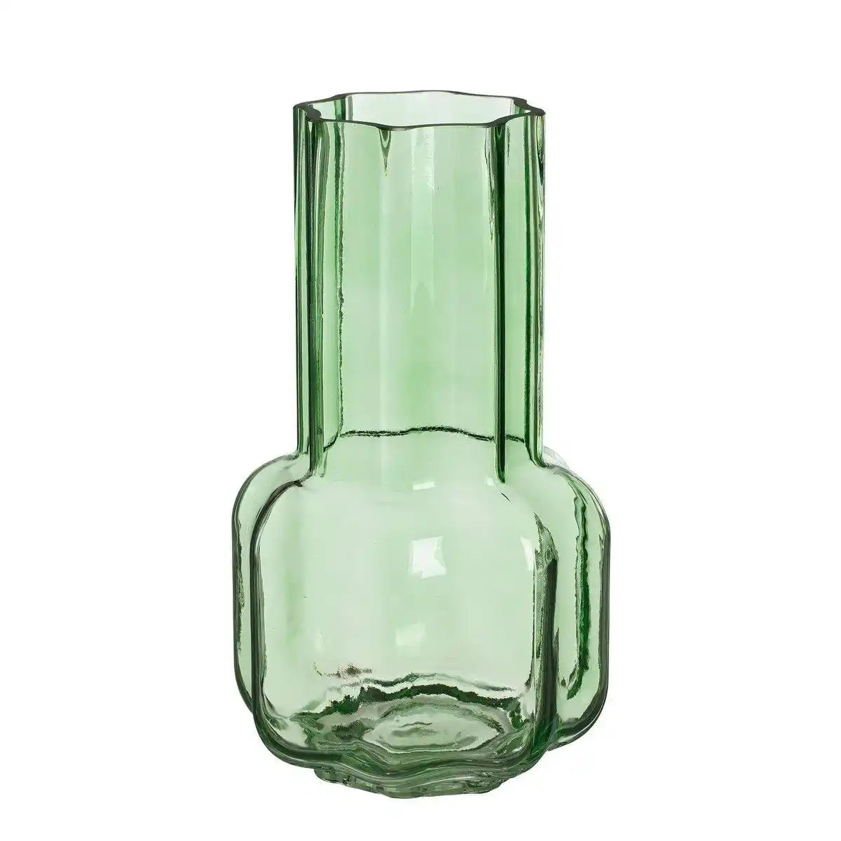 Missouri Vase – H25 x Ø14,5 cm – Glas – Grün - HomeDesign Knaus