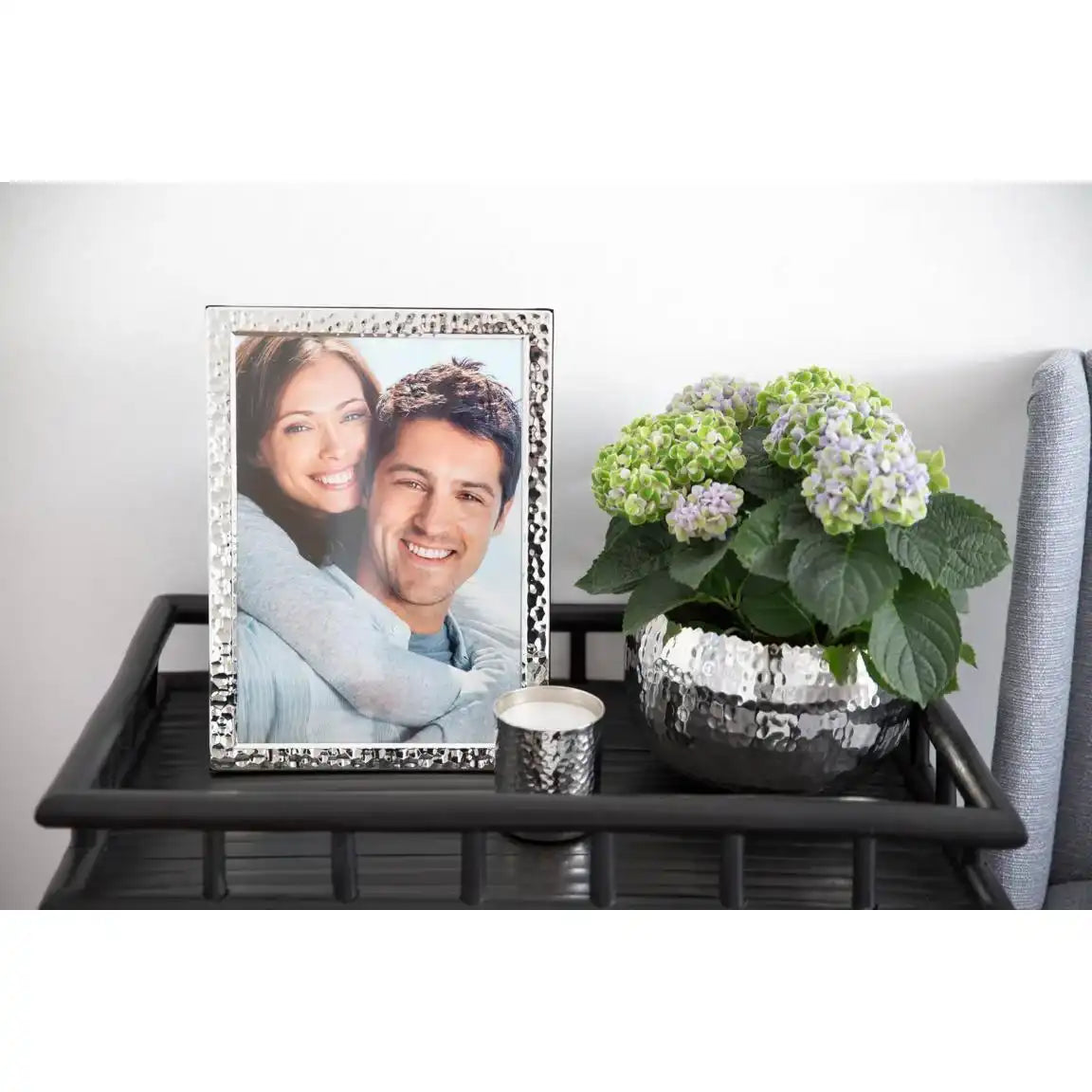 otorahmen Fano für Foto 10 x 15 cm Passepartout edel versilbert - HomeDesign Knaus