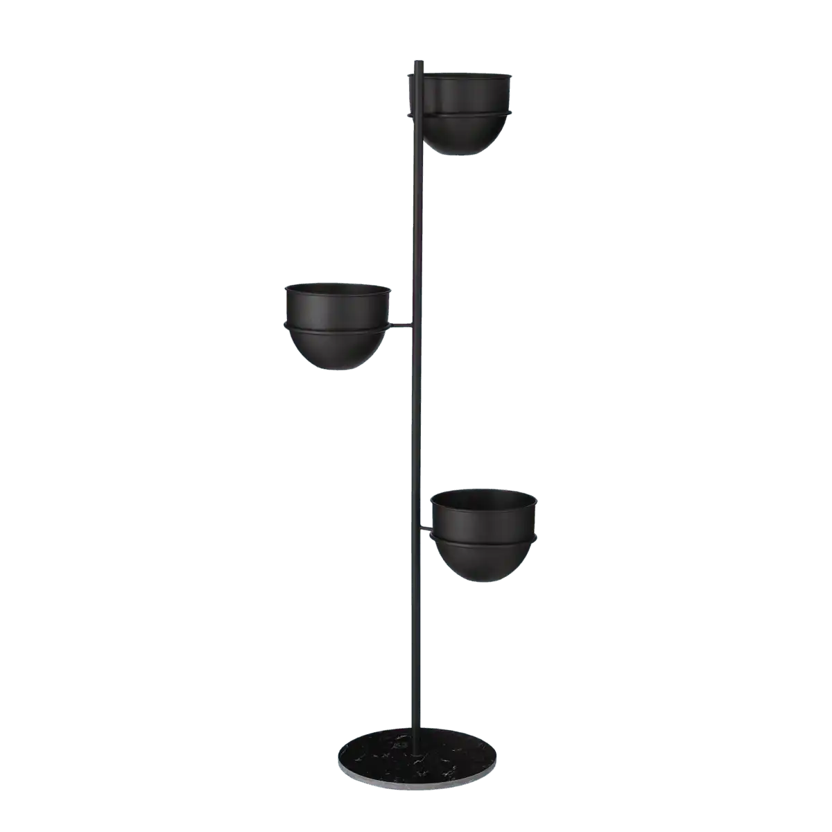 Pflanzenhalter Standard – L40 x B33 x H140 cm – Schwarz - HomeDesign Knaus