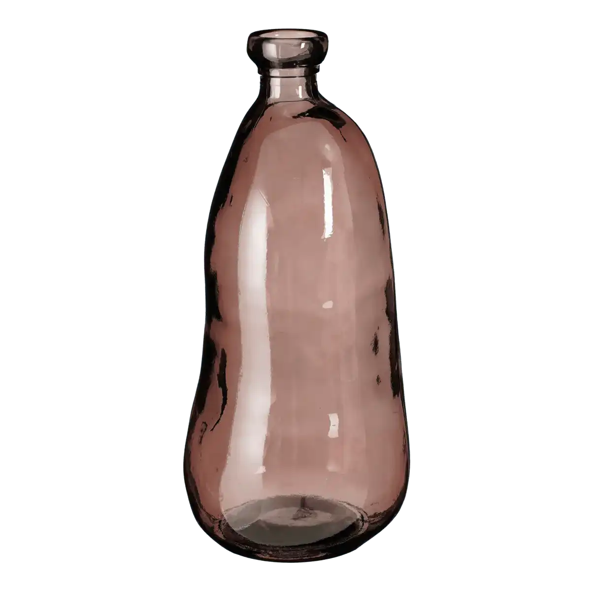 Pinto Vase - H51 x Ø22 cm - Recyceltes Glas - Dunkelbraun - HomeDesign Knaus