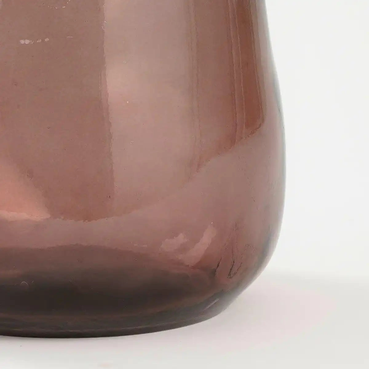 Pinto Vase - H51 x Ø22 cm - Recyceltes Glas - Dunkelbraun - HomeDesign Knaus