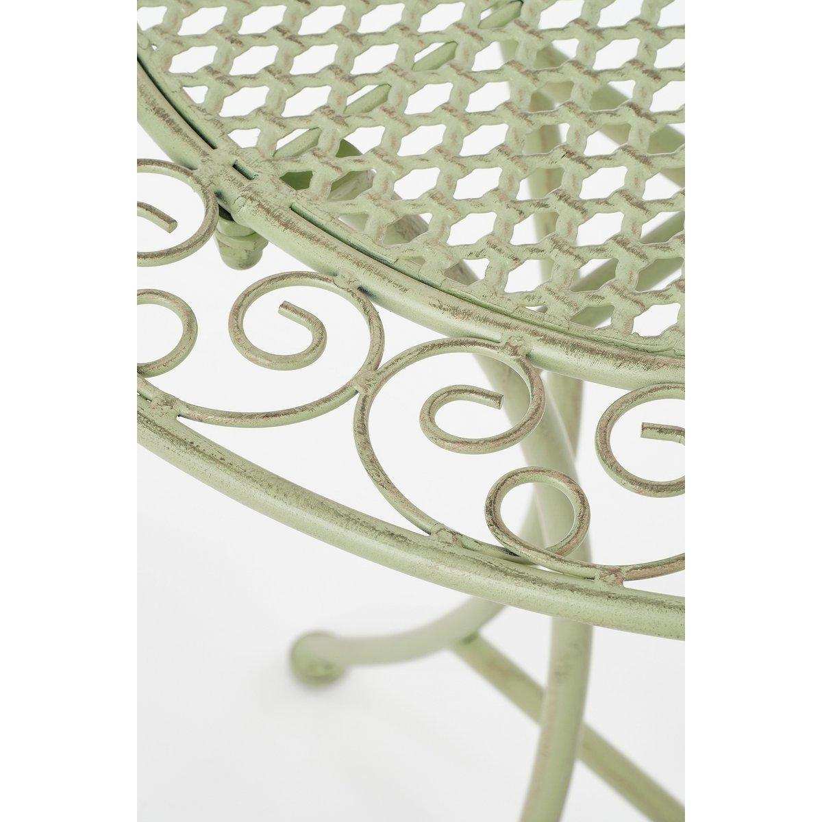 Provence Outdoor-Bistrotisch – H70 x Ø60 cm – Hellgrün - HomeDesign Knaus