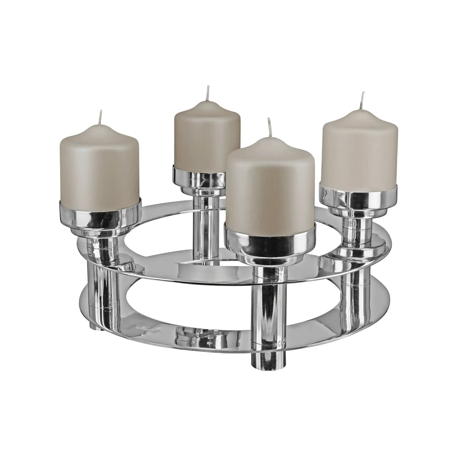 Ricardo Adventskranz Weihnachtskranz Unikat Handarbeit Chrom Neuheit - HomeDesign Knaus