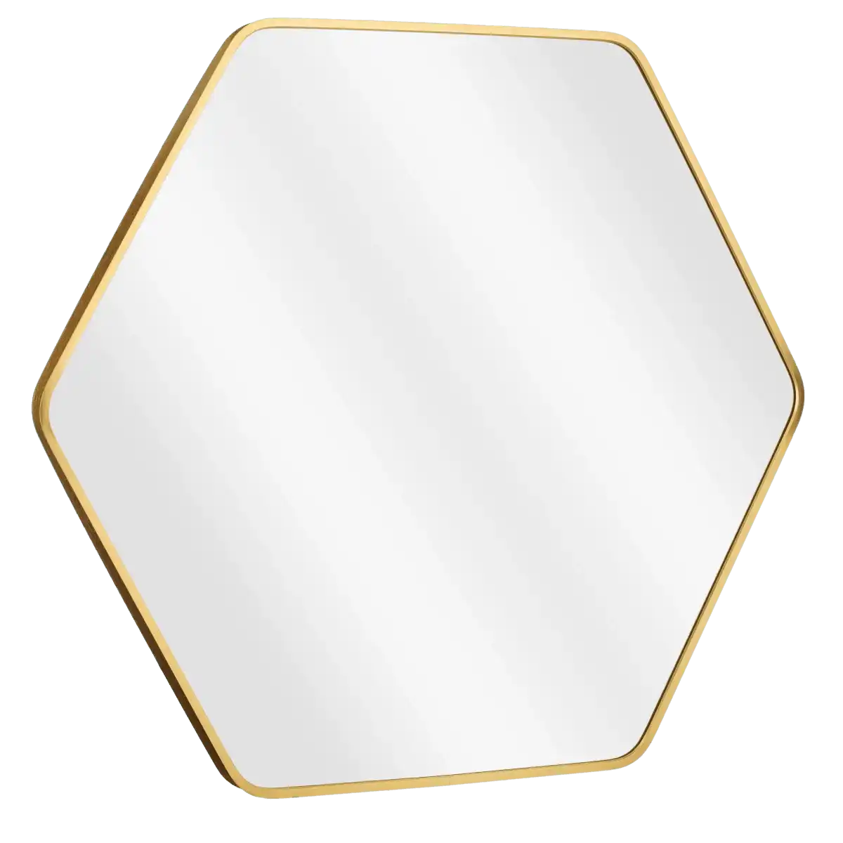 Rossi Wandspiegel – L80 x B71 cm – Metall – Gold - HomeDesign Knaus